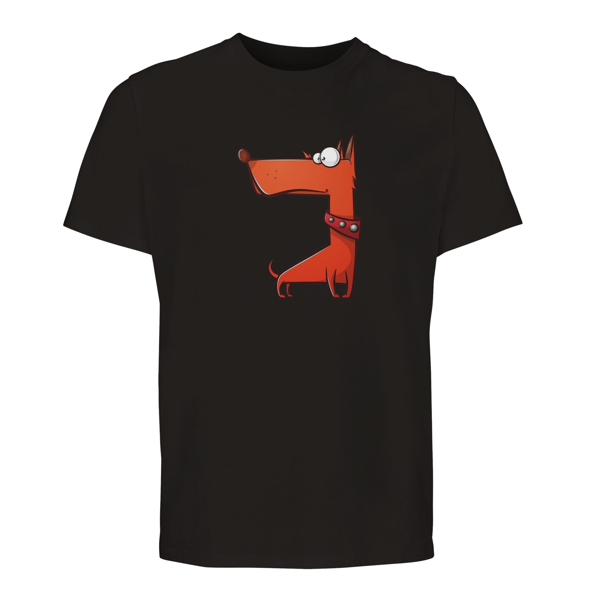 100% Organic Unisex T-shirt/Funny-Orange-Dog2
