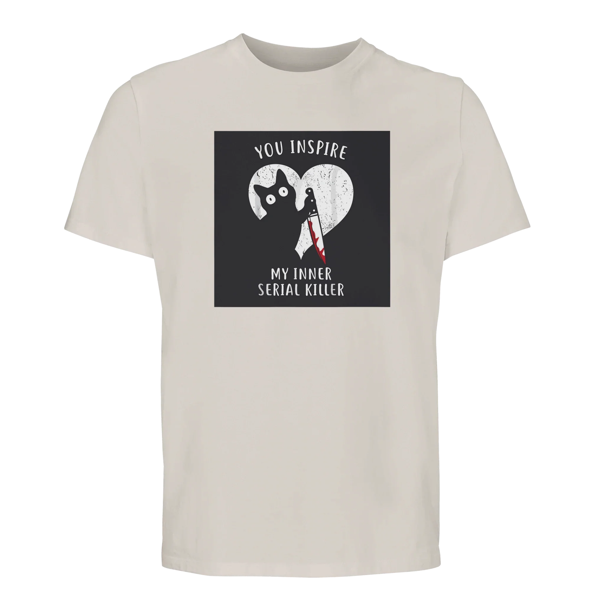 100% Organic Unisex T-shirt/Cat-Serial-Killer