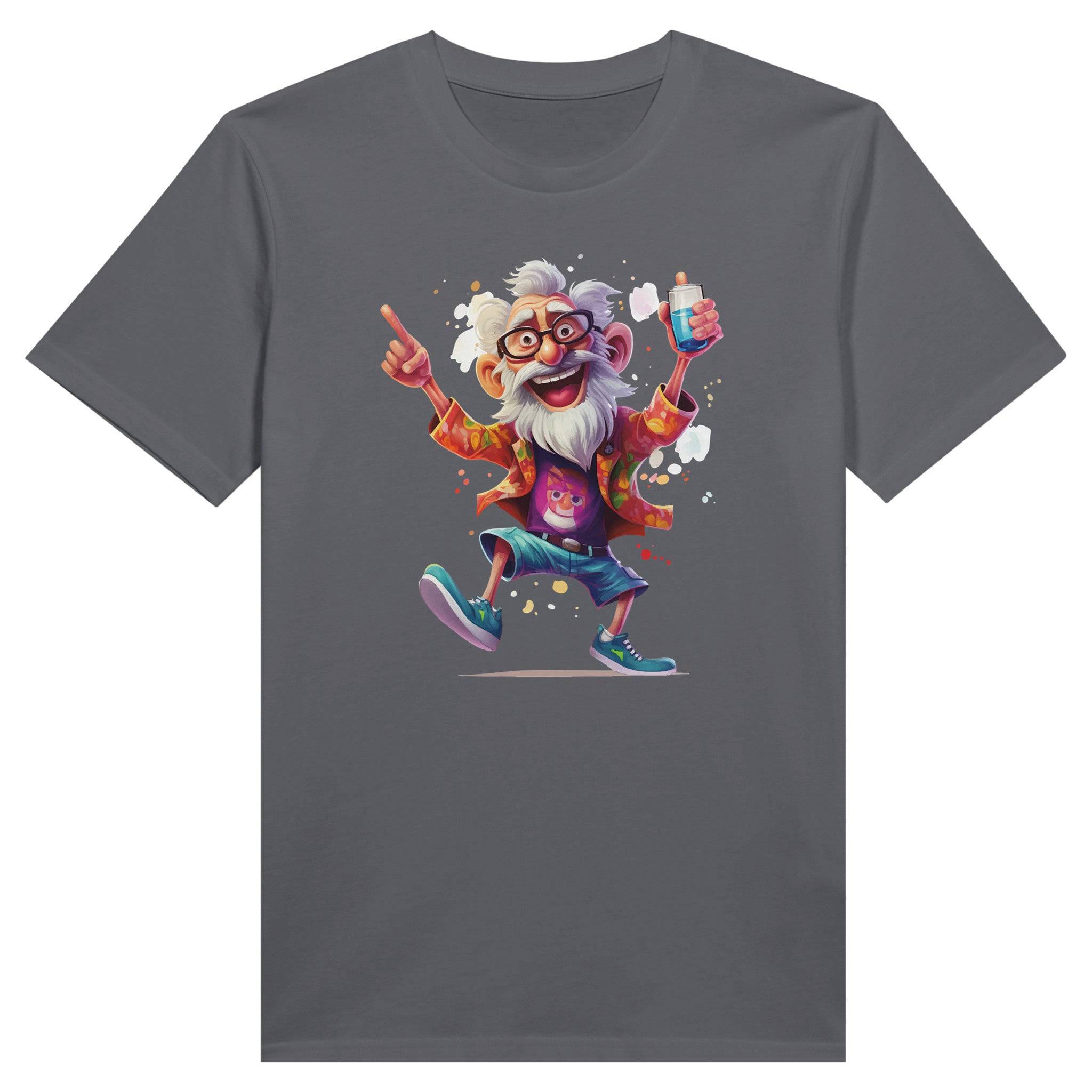 100% Organic Unisex T-shirt/Happy-Drunk-Grandpa