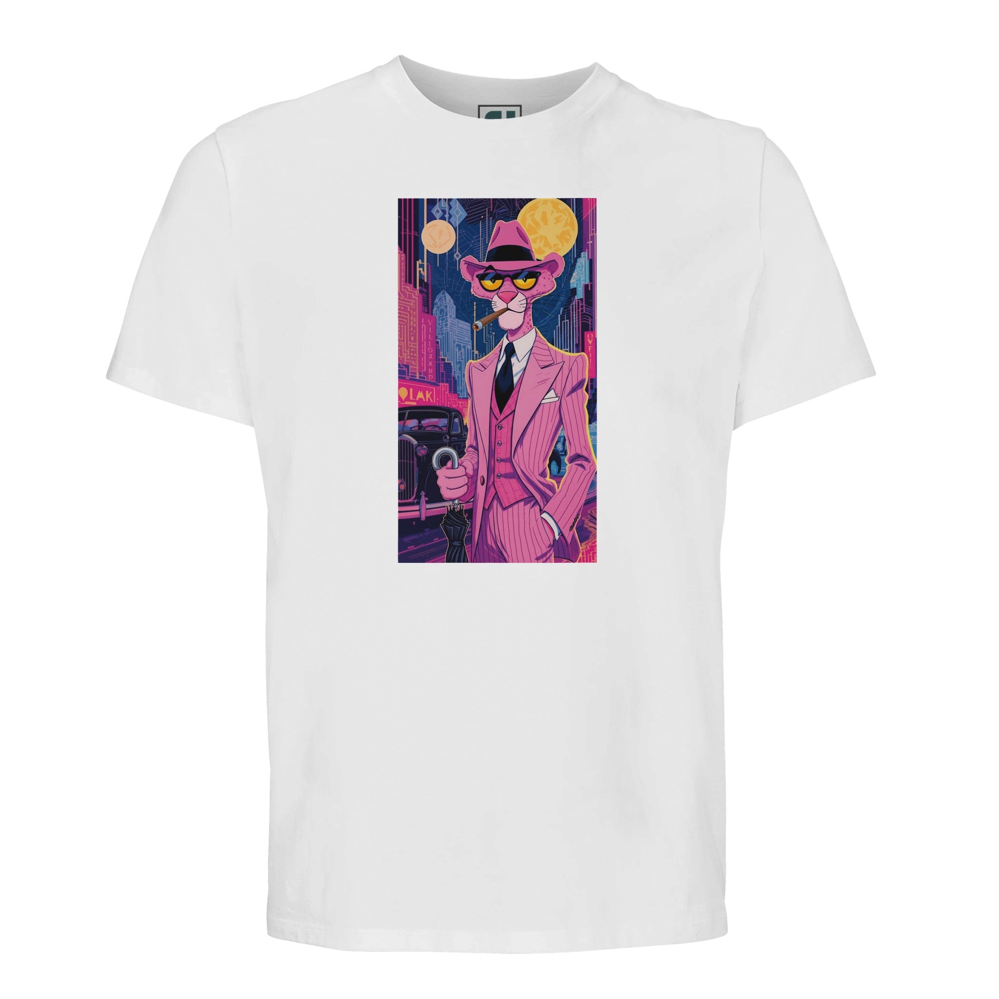 Pink Panther Noir - Retro City/ for Iconic Style/Sustainable-Organic-Cotton-Apparel