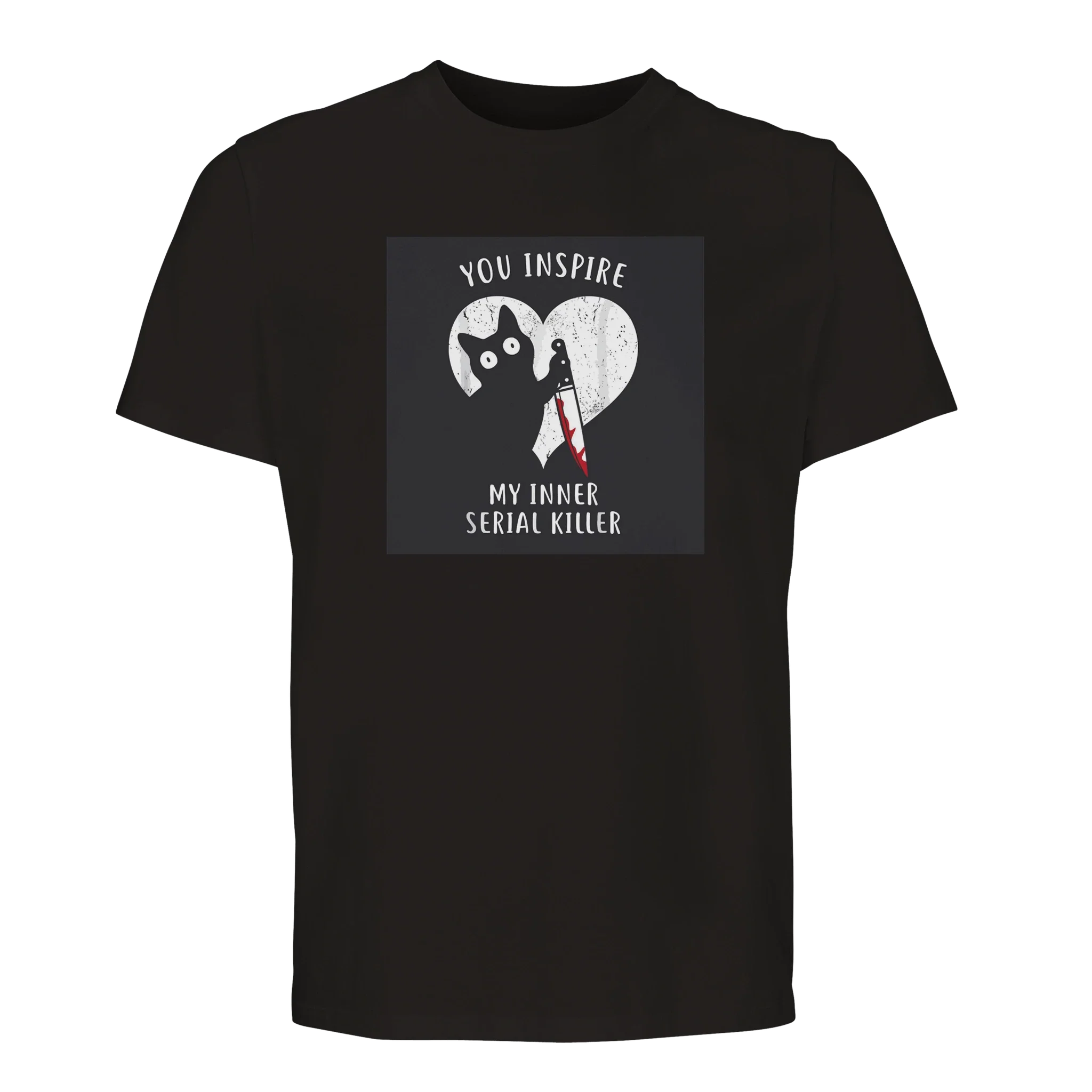 100% Organic Unisex T-shirt/Cat-Serial-Killer