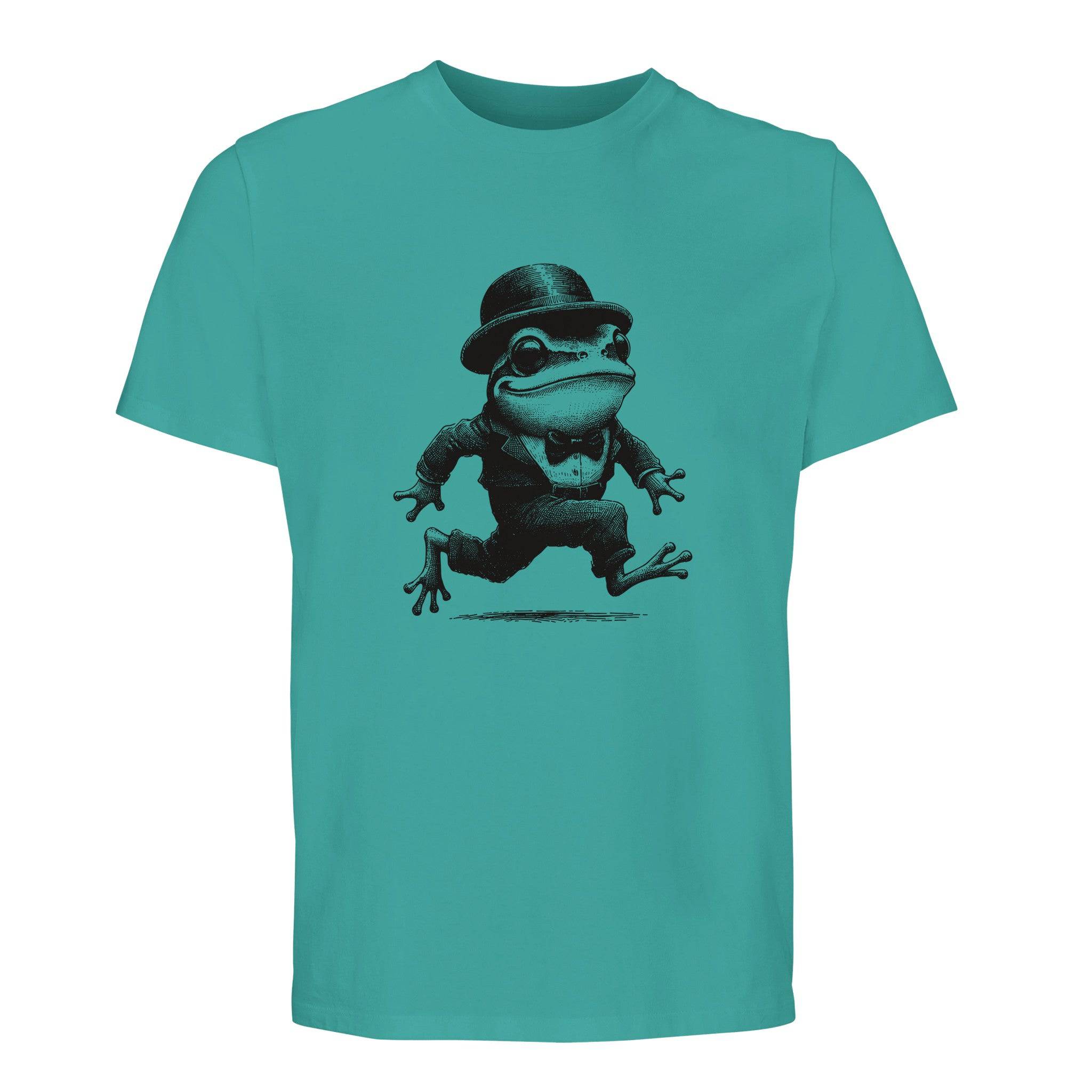 100% Organic Unisex T-shirt/Frog-Running