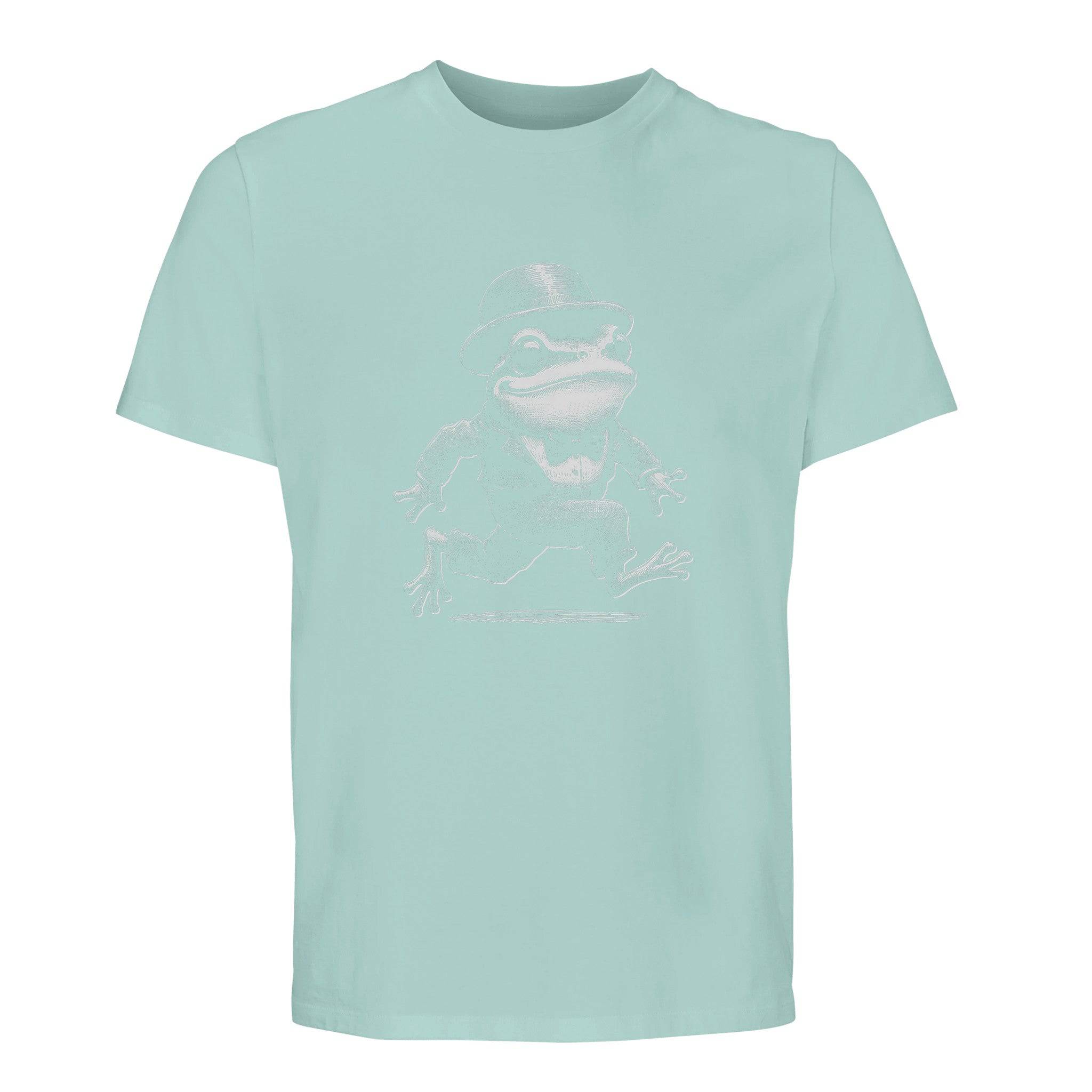 100% Organic Unisex T-shirt/Frog-Running