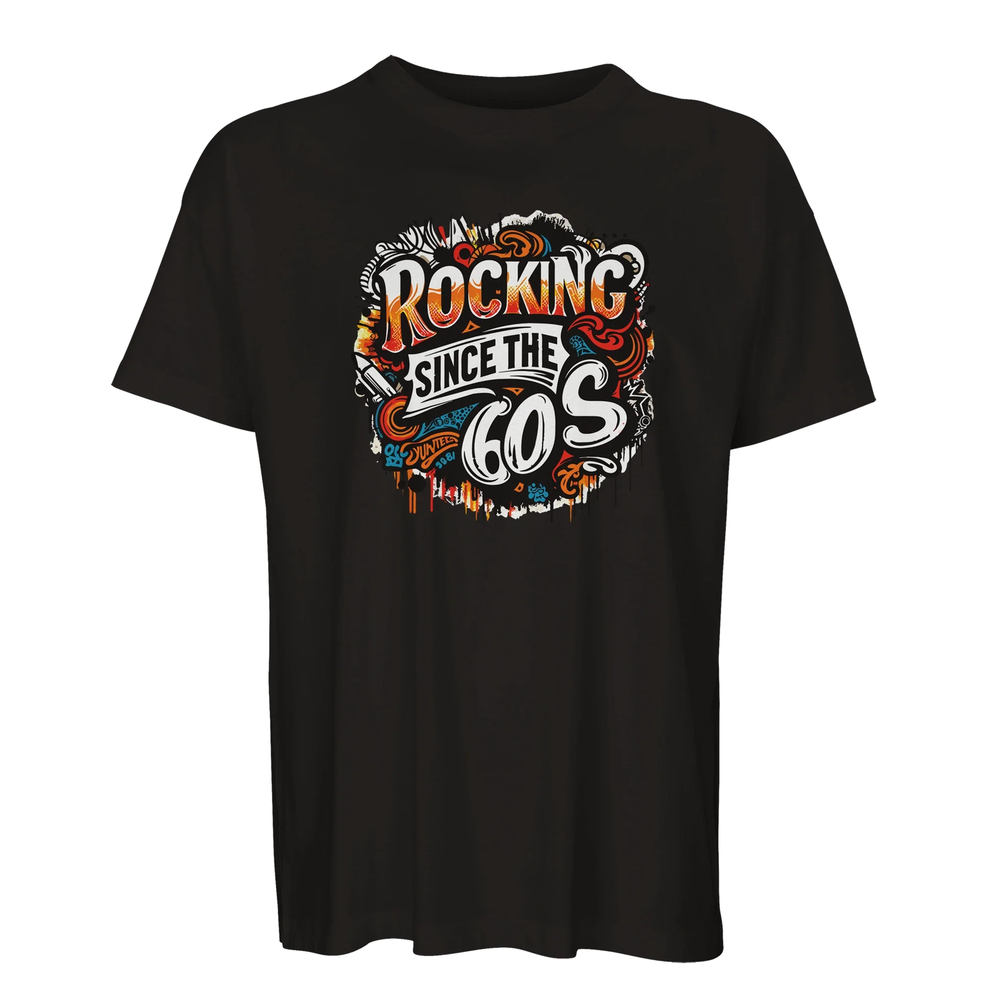 Organic Oversized T-shirt/Rocking-60's