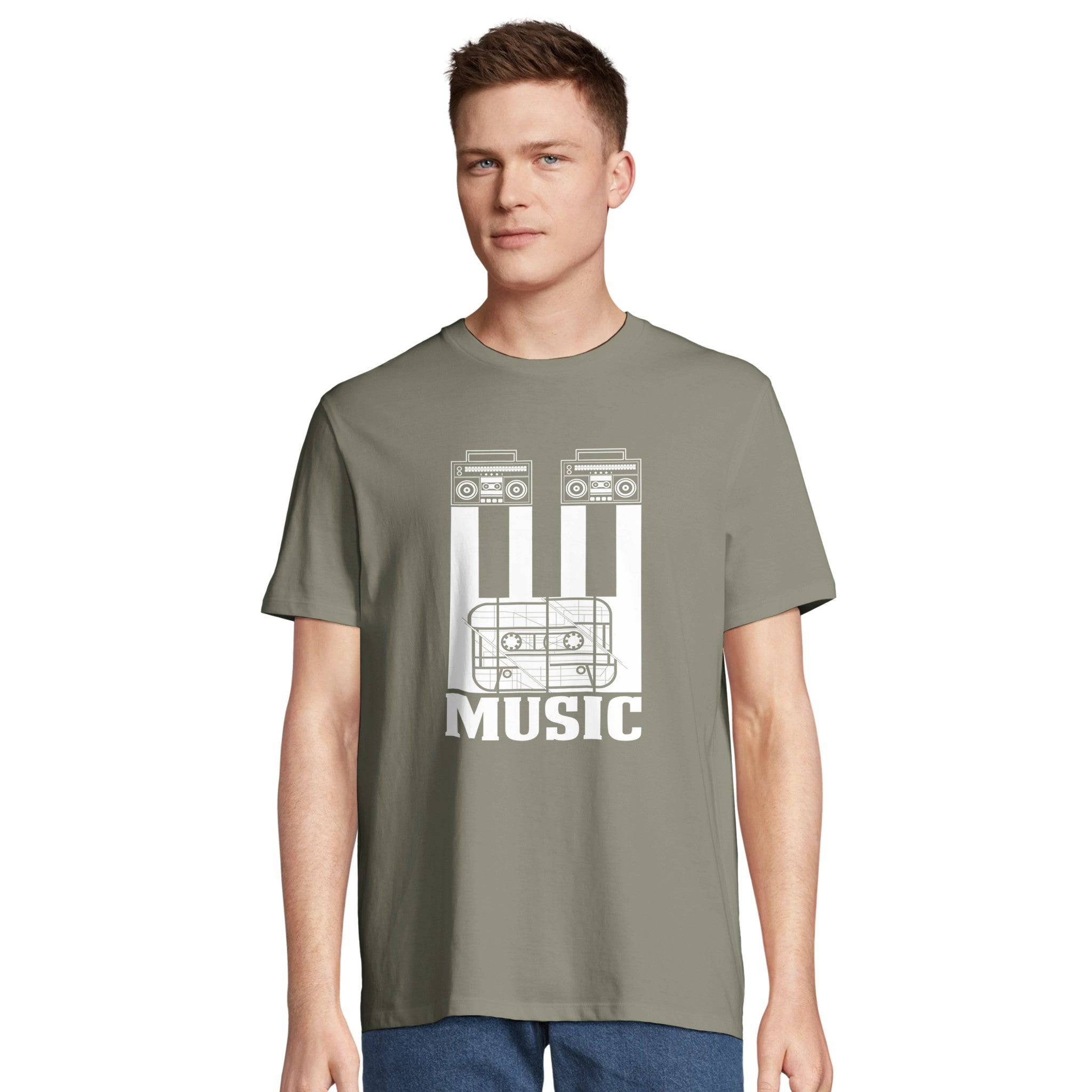 100% Organic Unisex T-shirt/Cassete-Music