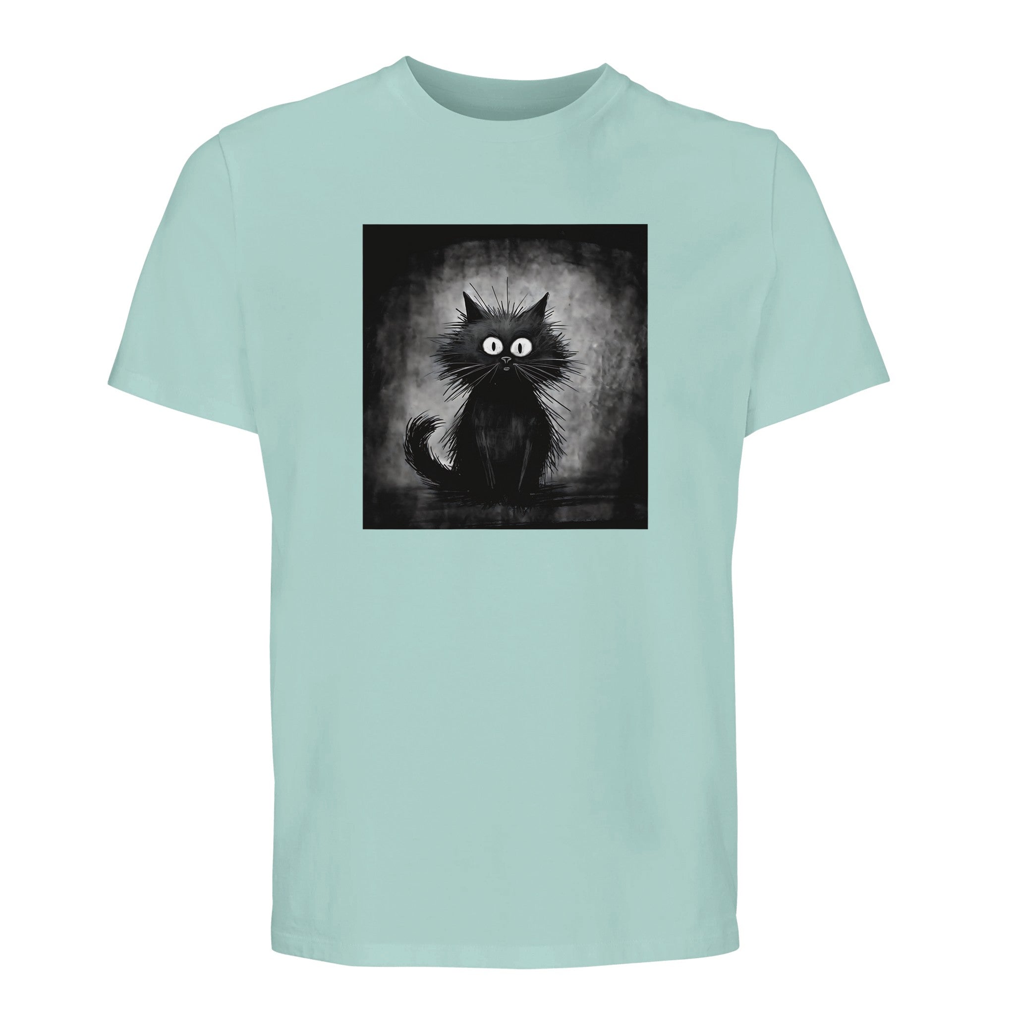 100% Organic Unisex T-shirt/Black-Cat-Drawn-On-The-Hand - Organic In Conversion Unisex T-shirt | SOL'S Legend 03981