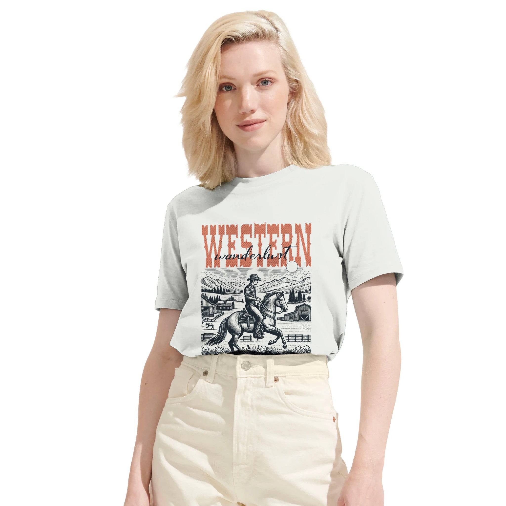 100% Organic Unisex T-shirt/Western-Cowboy