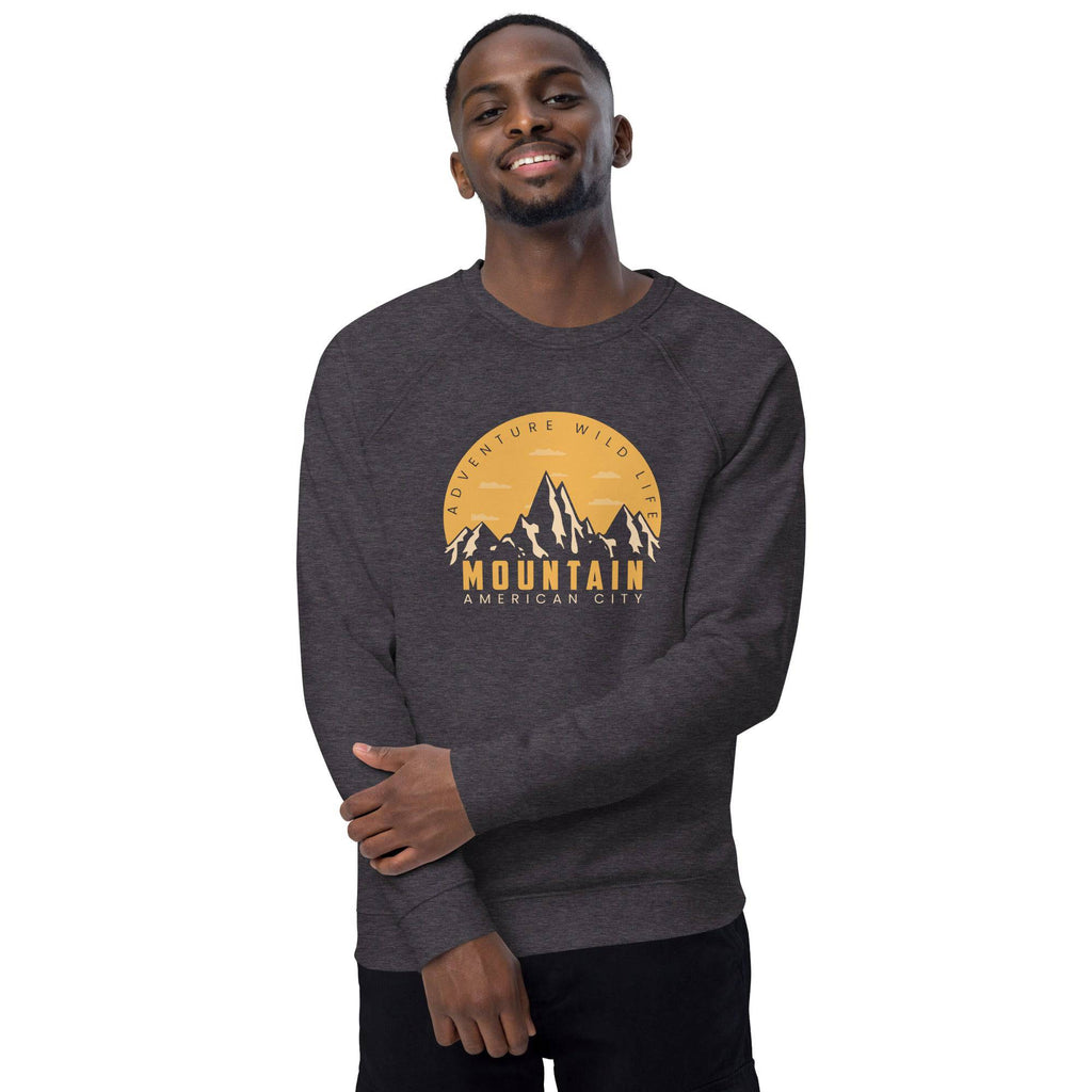 Unisex organic sweatshirt/Adventure-Mountains