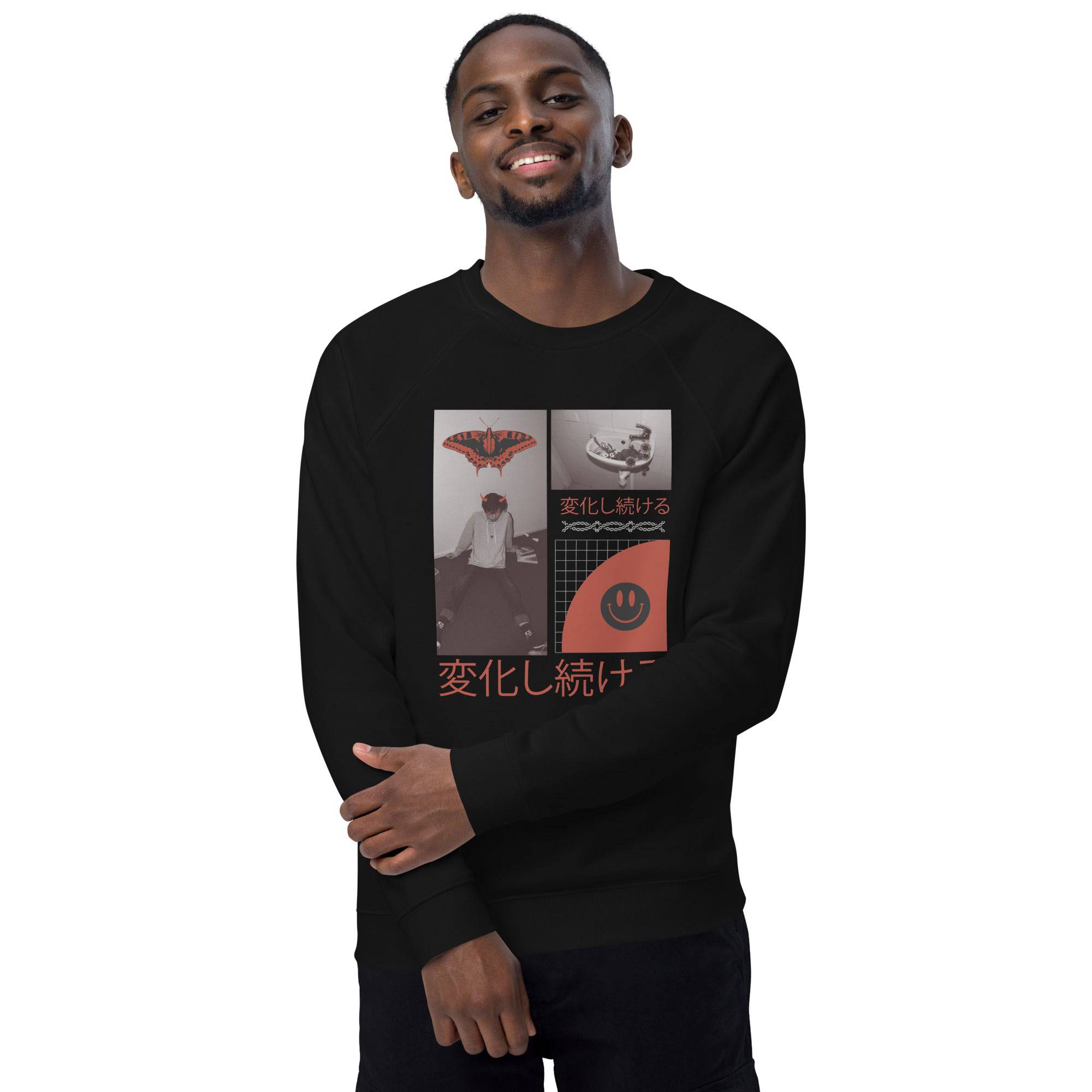 Unisex organic sweatshirt/Anime-1