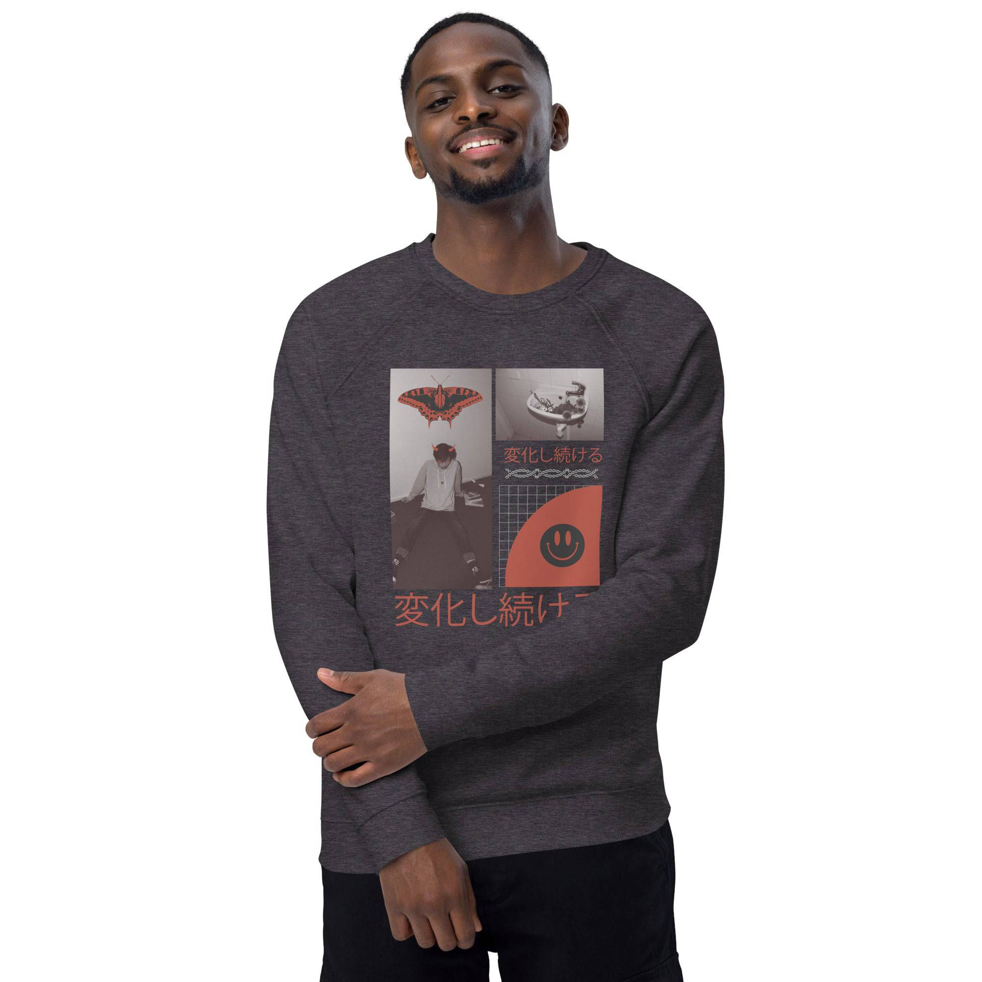 Unisex organic sweatshirt/Anime-1