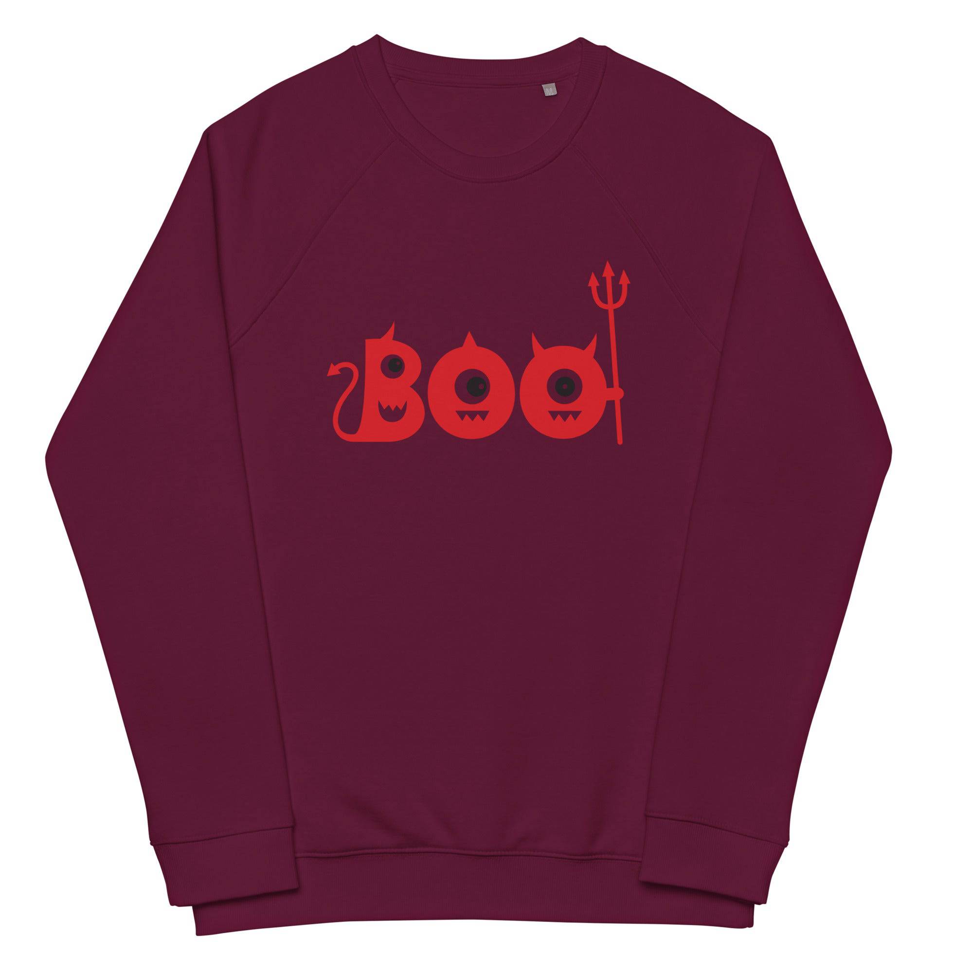 Unisex Organic Sweatshirt/Boo-Halloween