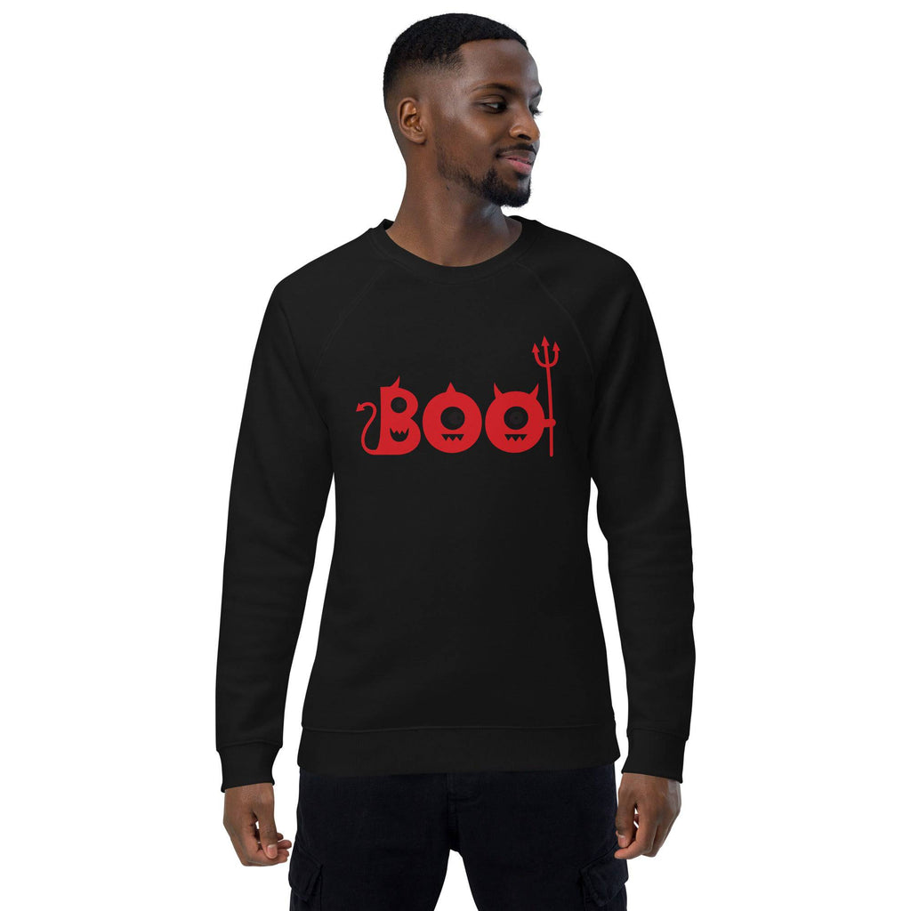 Unisex Organic Sweatshirt/Boo-Halloween