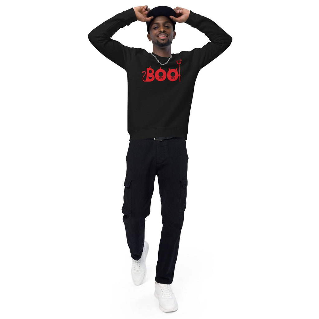 Unisex Organic Sweatshirt/Boo-Halloween