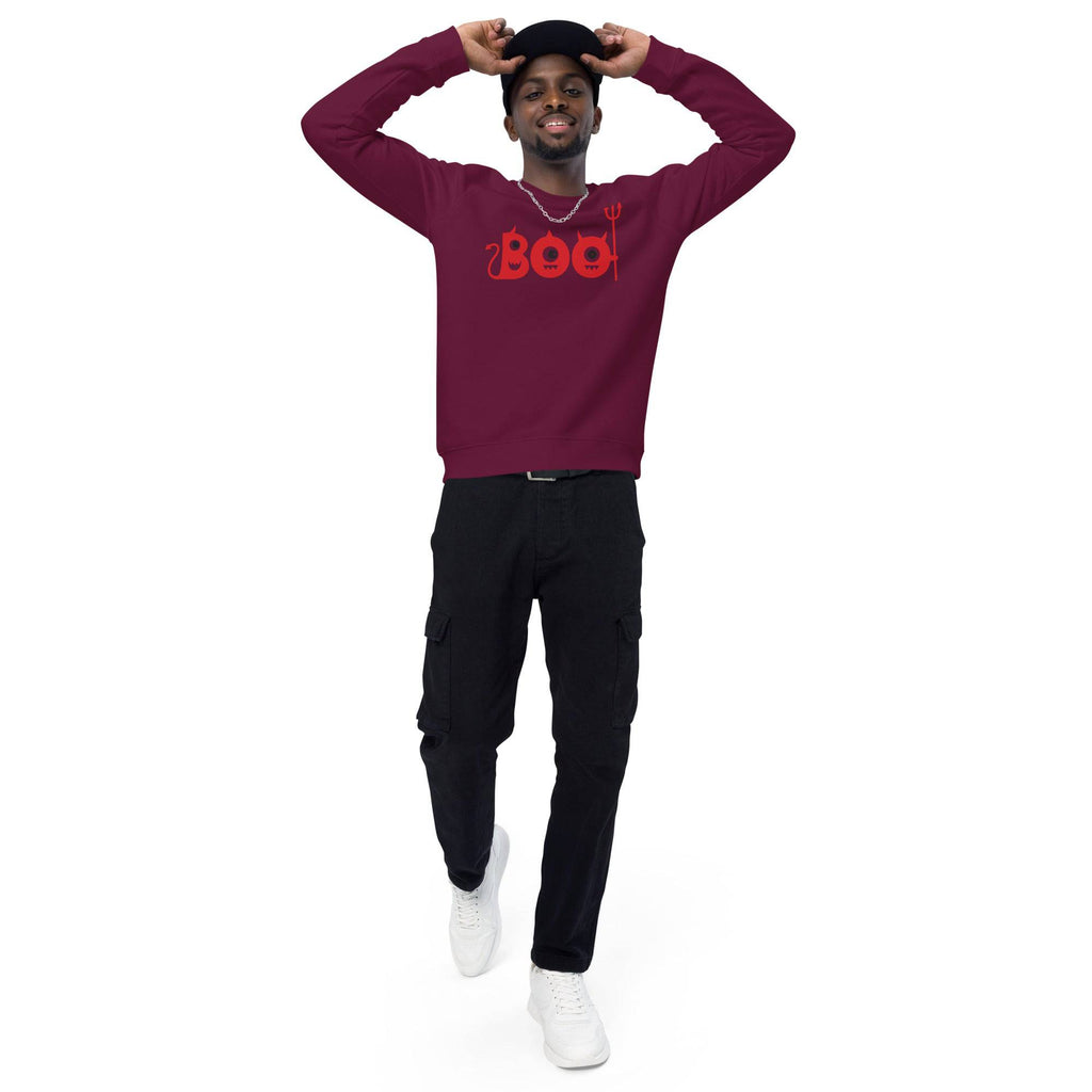 Unisex Organic Sweatshirt/Boo-Halloween
