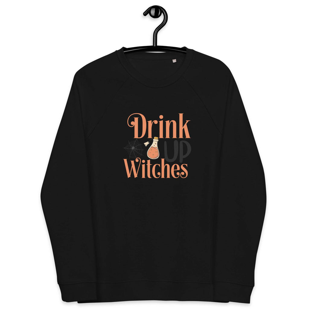 Unisex Organic Sweatshirt/Drink-Up-Withces-Halloween