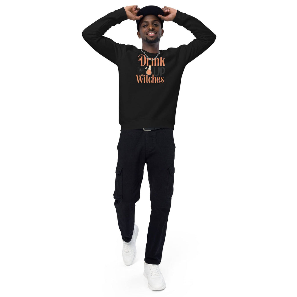 Unisex Organic Sweatshirt/Drink-Up-Withces-Halloween