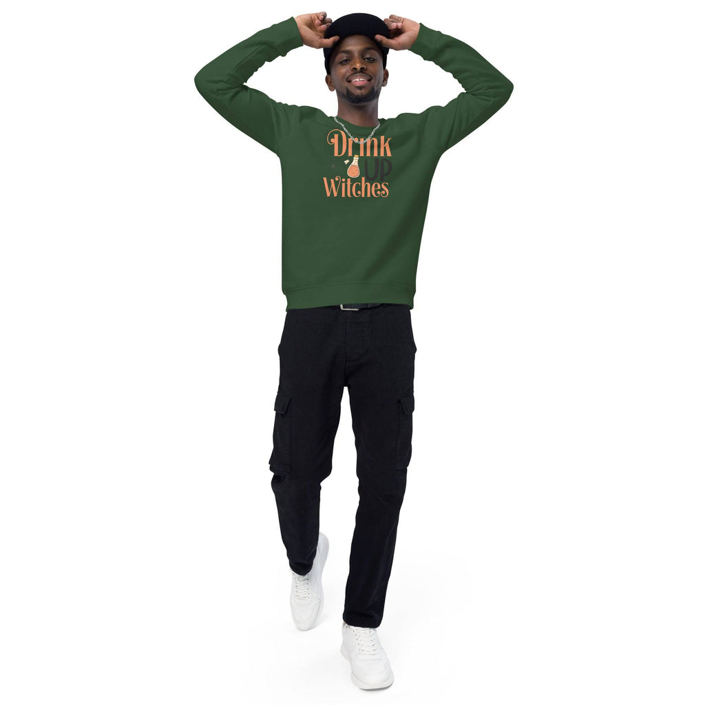 Unisex Organic Sweatshirt/Drink-Up-Withces-Halloween