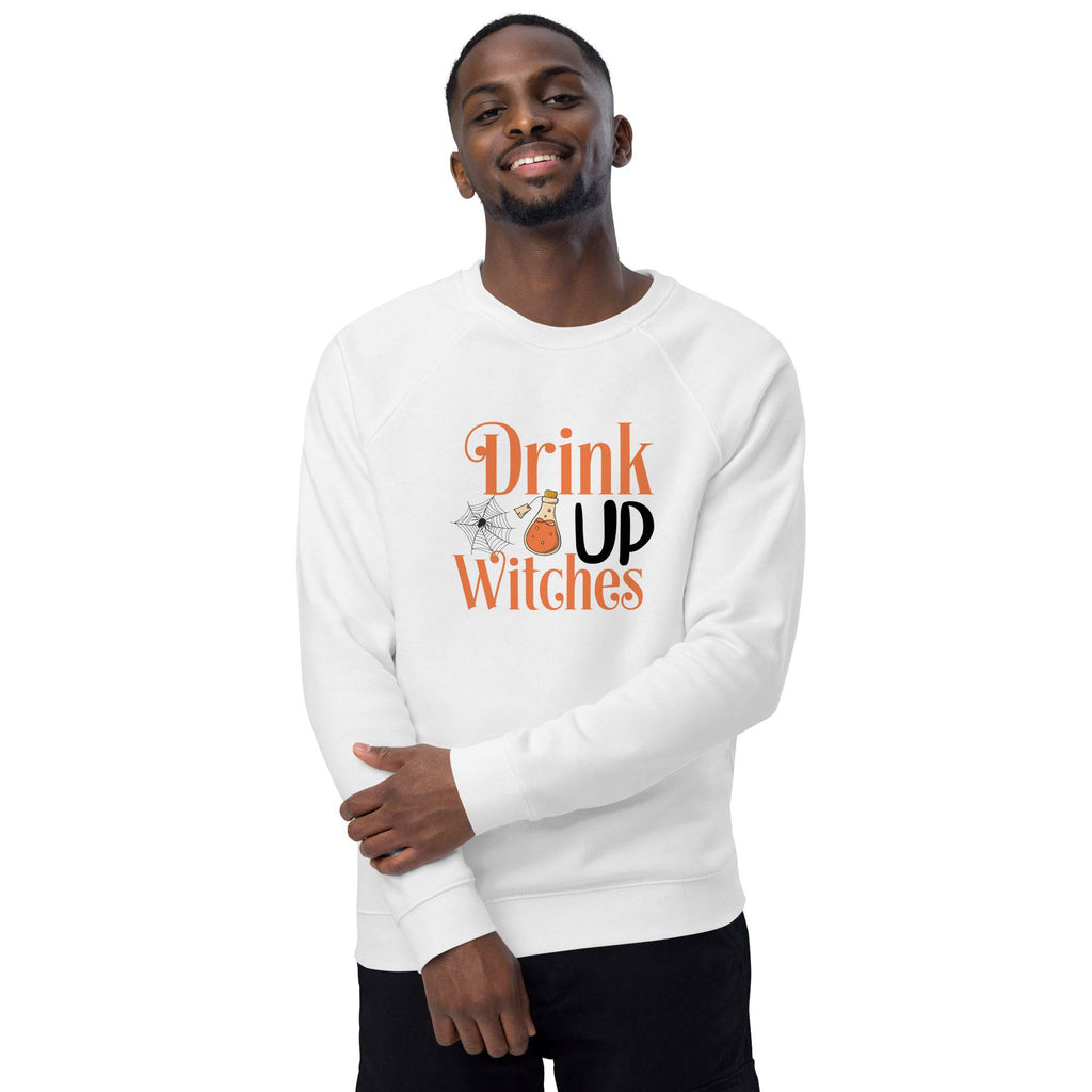 Unisex Organic Sweatshirt/Drink-Up-Withces-Halloween