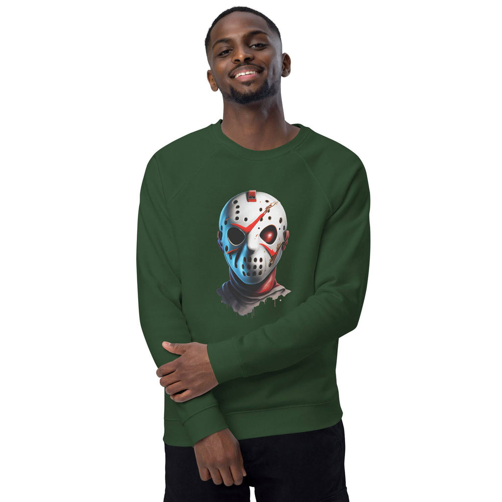 Unisex Organic Sweatshirt/Friday-13th-Mask