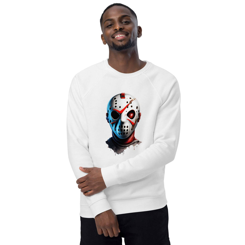 Unisex Organic Sweatshirt/Friday-13th-Mask