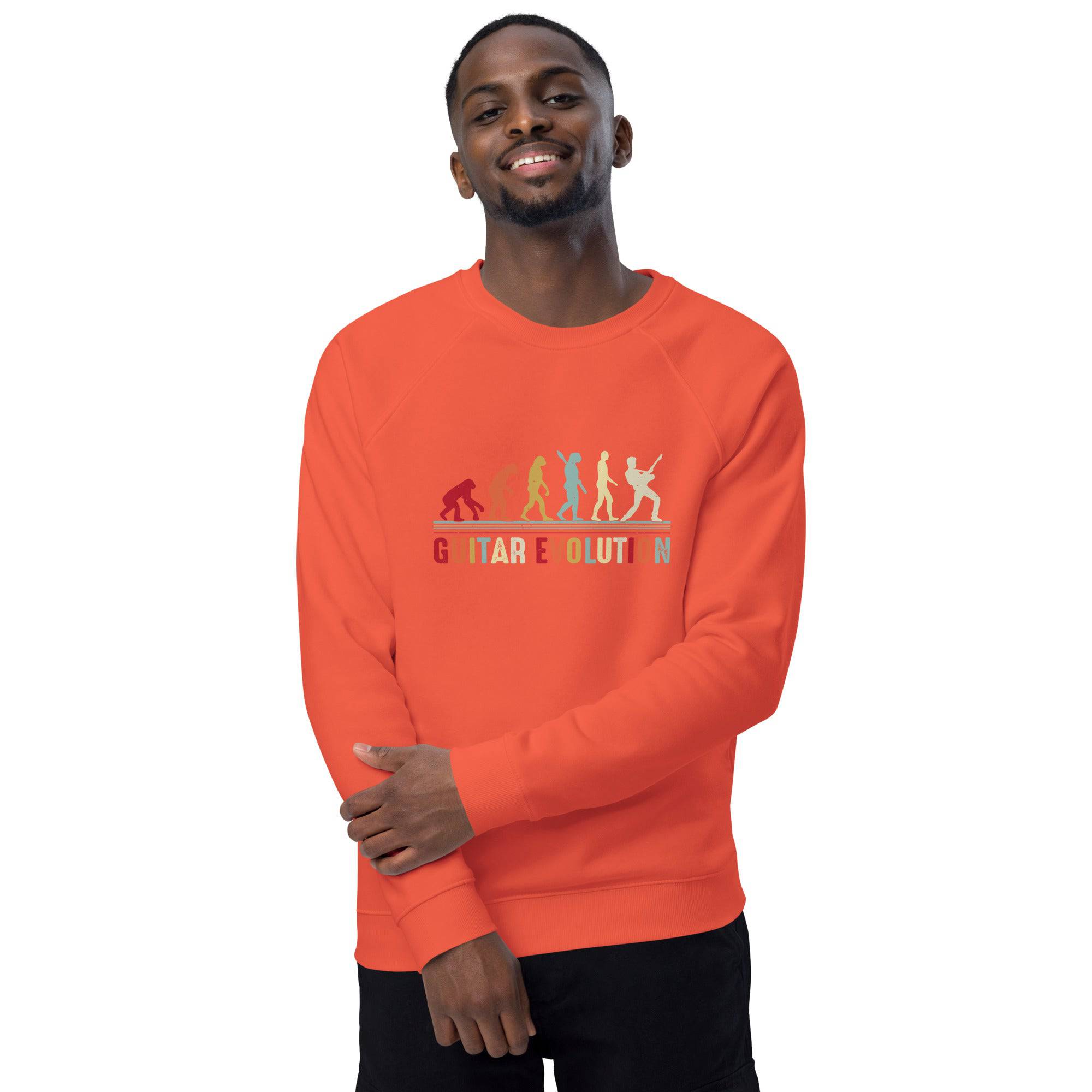 Unisex organic sweatshirt/Guitar-Evolution