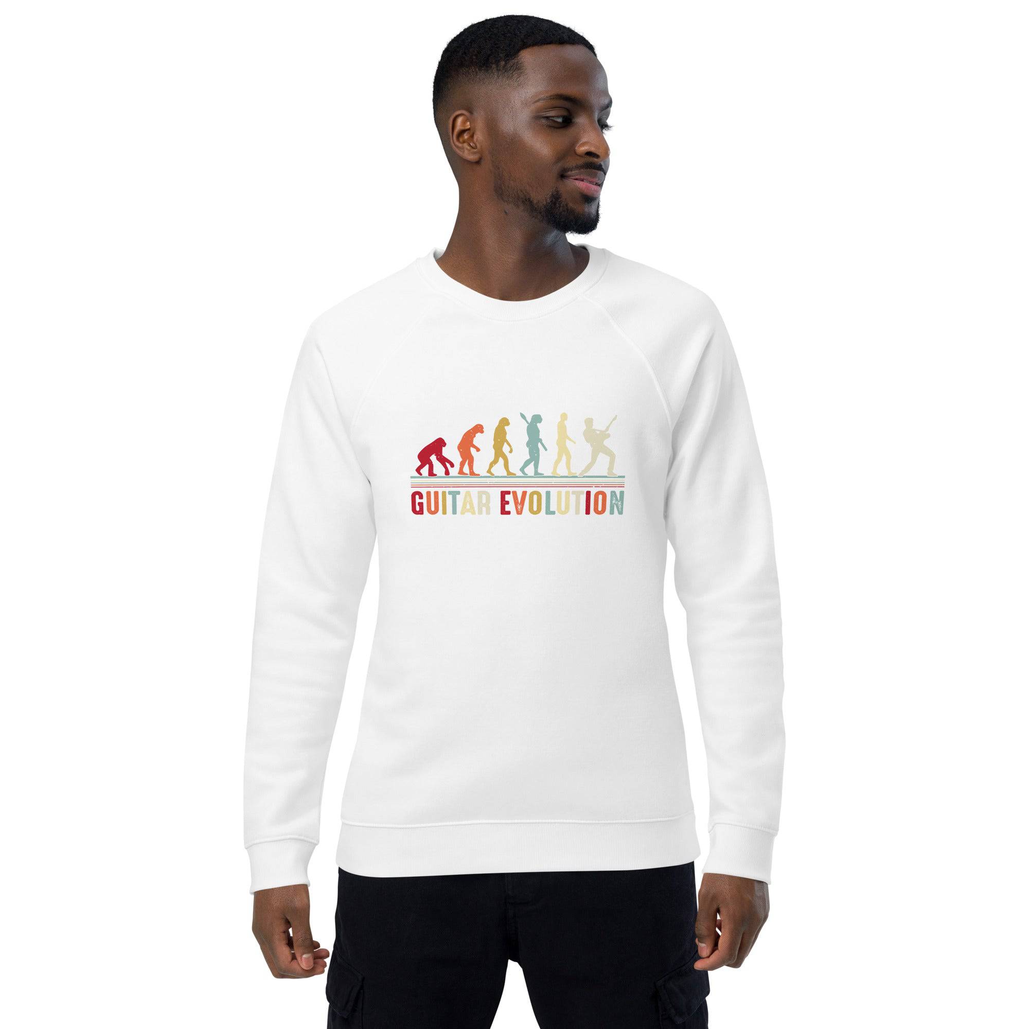 Unisex organic sweatshirt/Guitar-Evolution