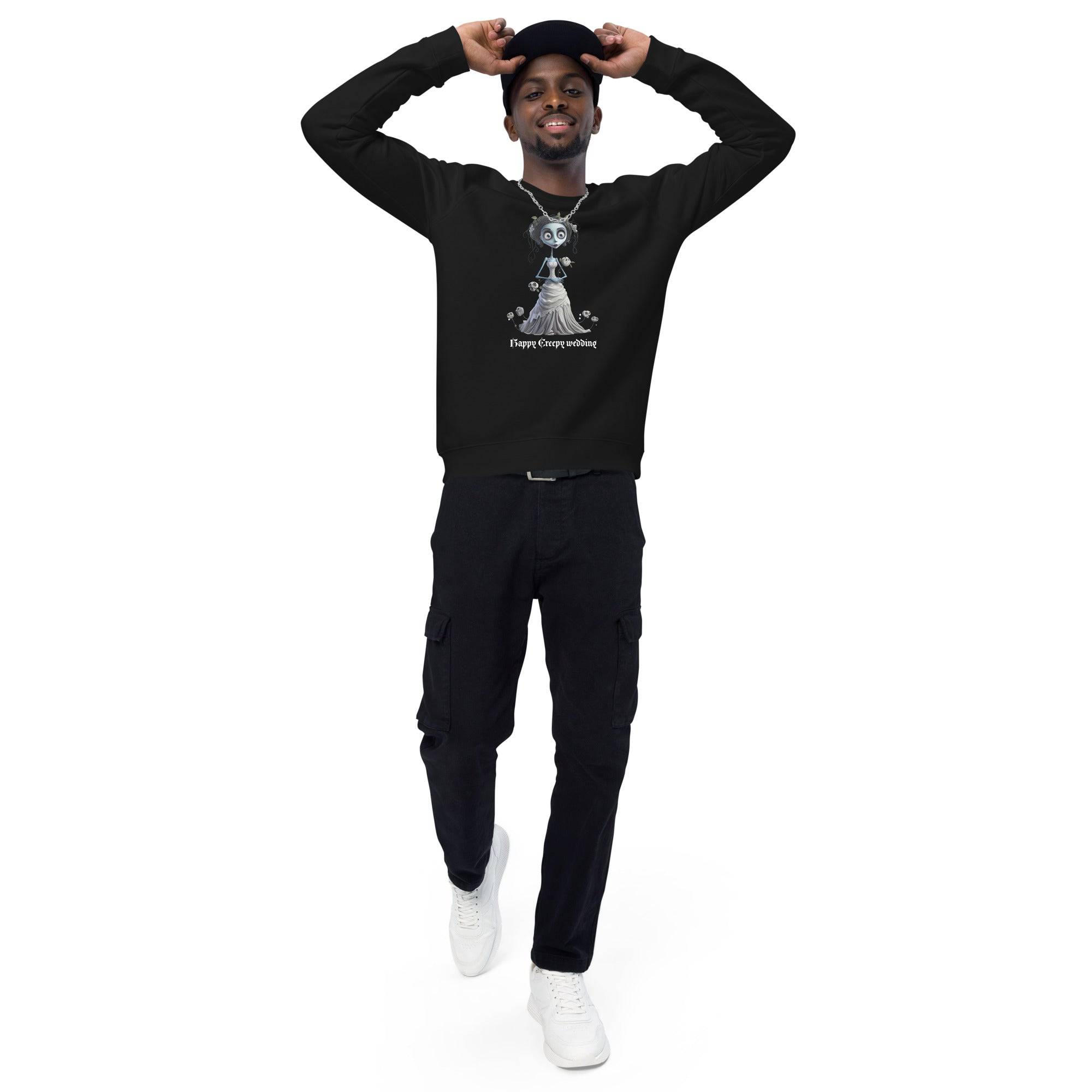 Unisex Organic Sweatshirt/Happy-Creepy-Wedding