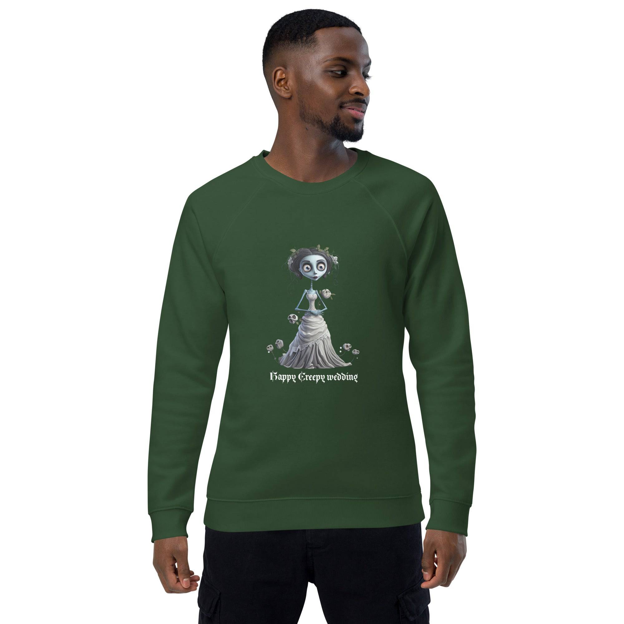 Unisex Organic Sweatshirt/Happy-Creepy-Wedding