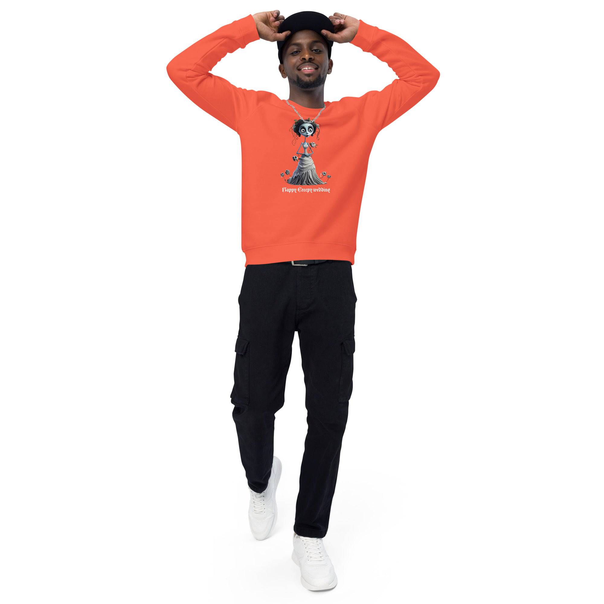 Unisex Organic Sweatshirt/Happy-Creepy-Wedding