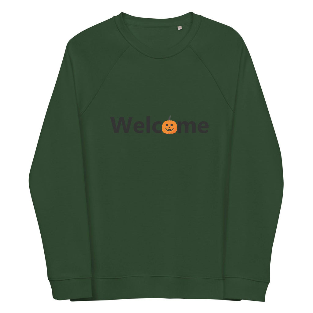 Unisex Organic Sweatshirt/Welcome-Halloween