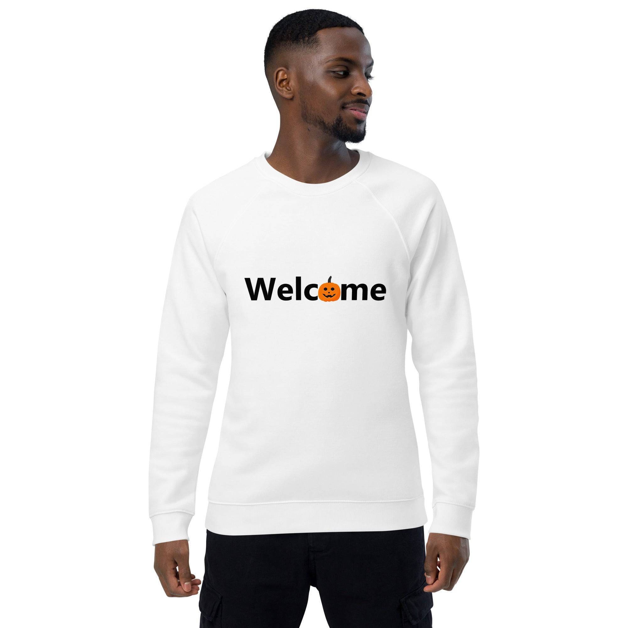 Unisex Organic Sweatshirt/Welcome-Halloween
