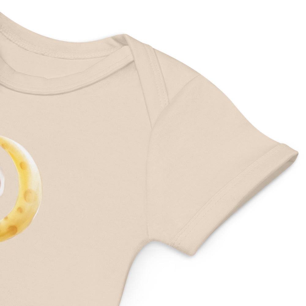 Organic cotton baby bodysuit/Bunnies Moon