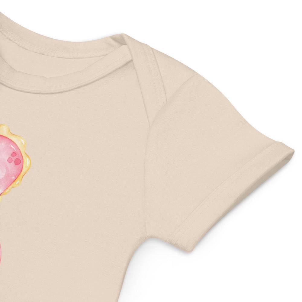 Organic cotton baby bodysuit/Hippocampus