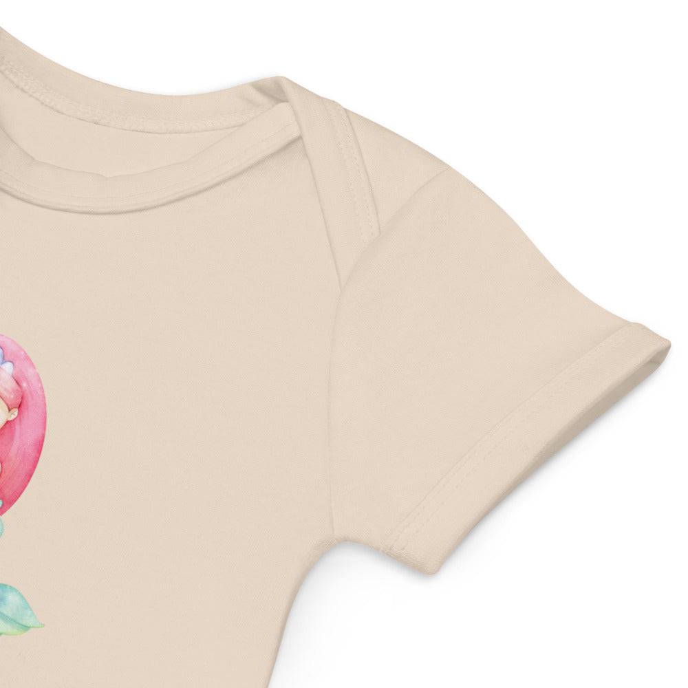 Organic cotton baby bodysuit/Little Mermaid