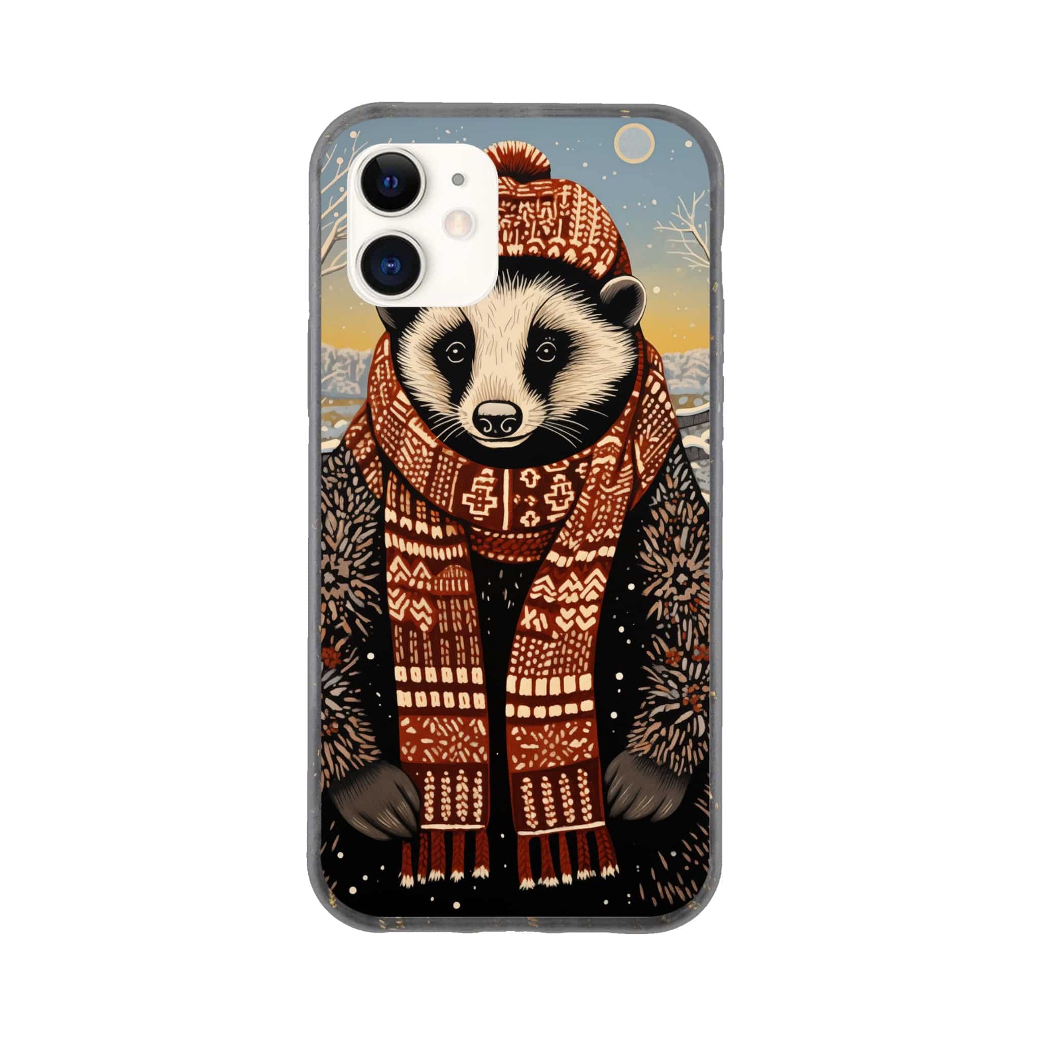 I-Phone Bio case/Racoon-Winter