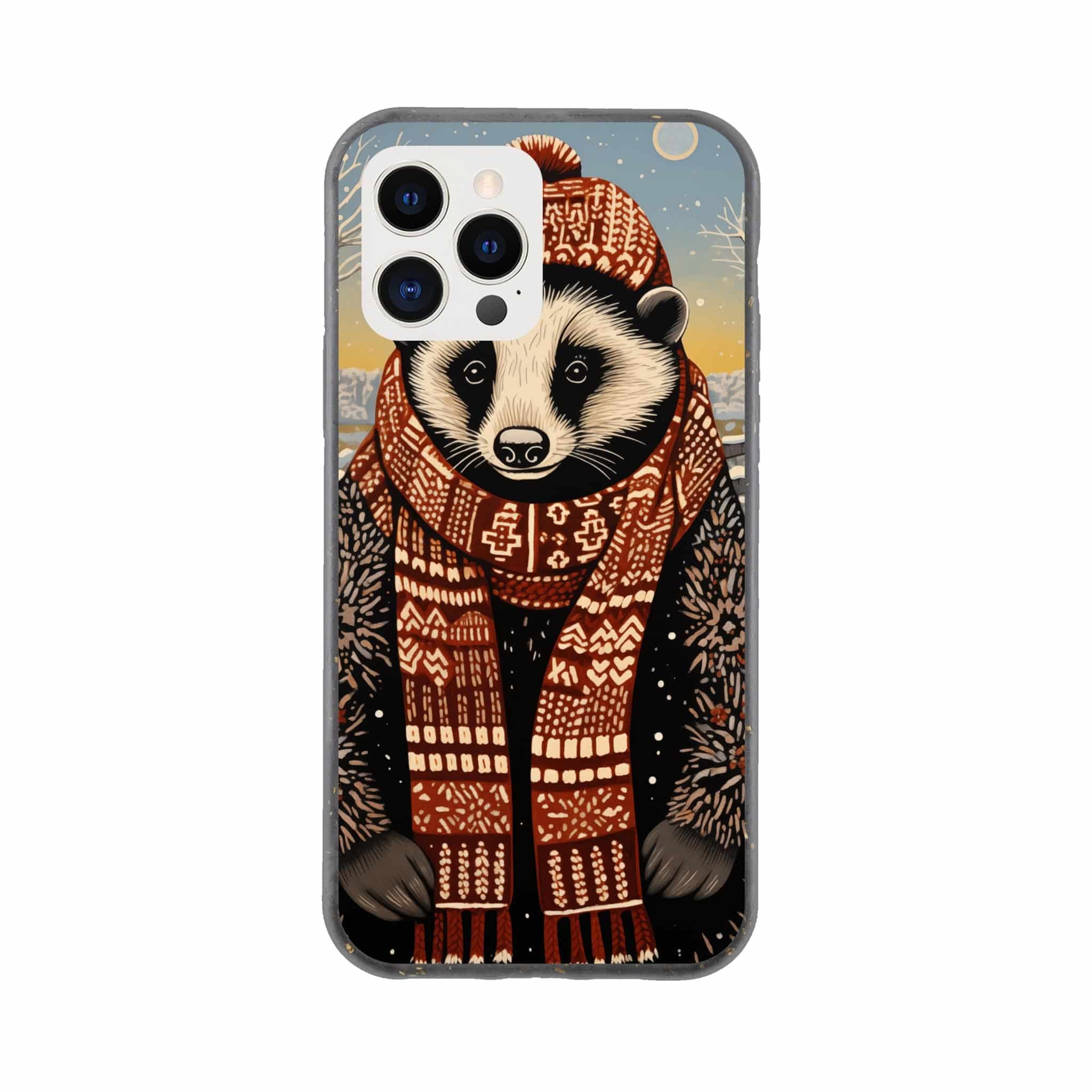 I-Phone Bio case/Racoon-Winter
