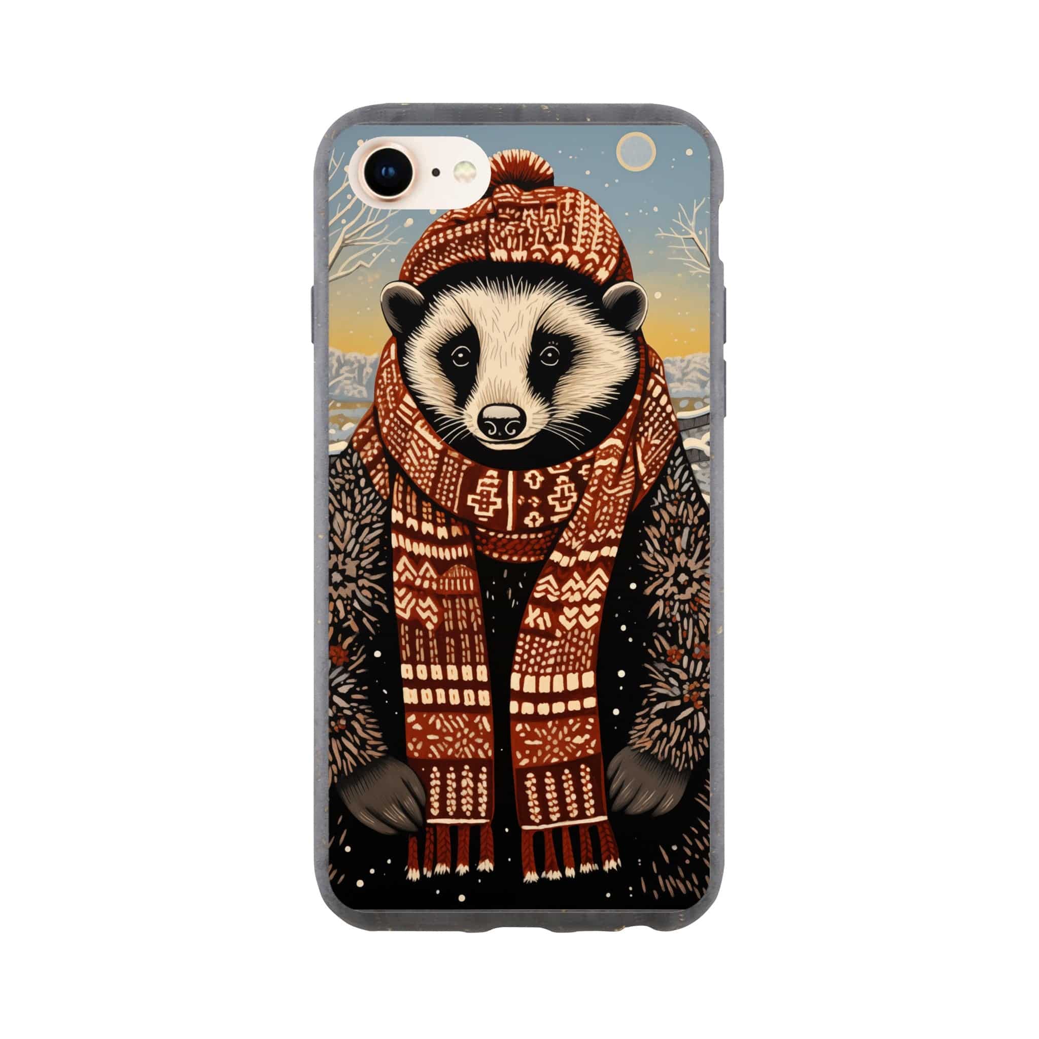 I-Phone Bio case/Racoon-Winter
