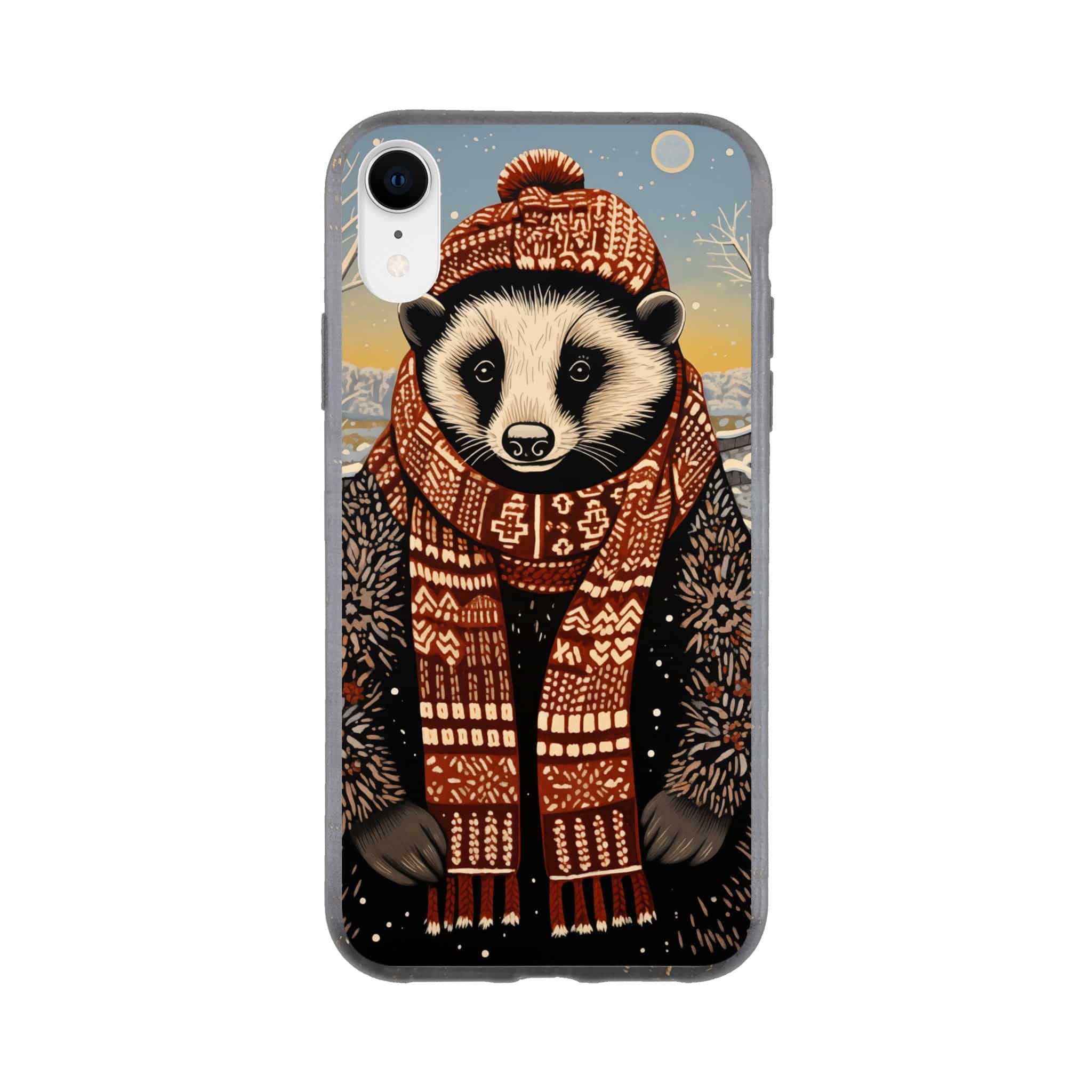 I-Phone Bio case/Racoon-Winter