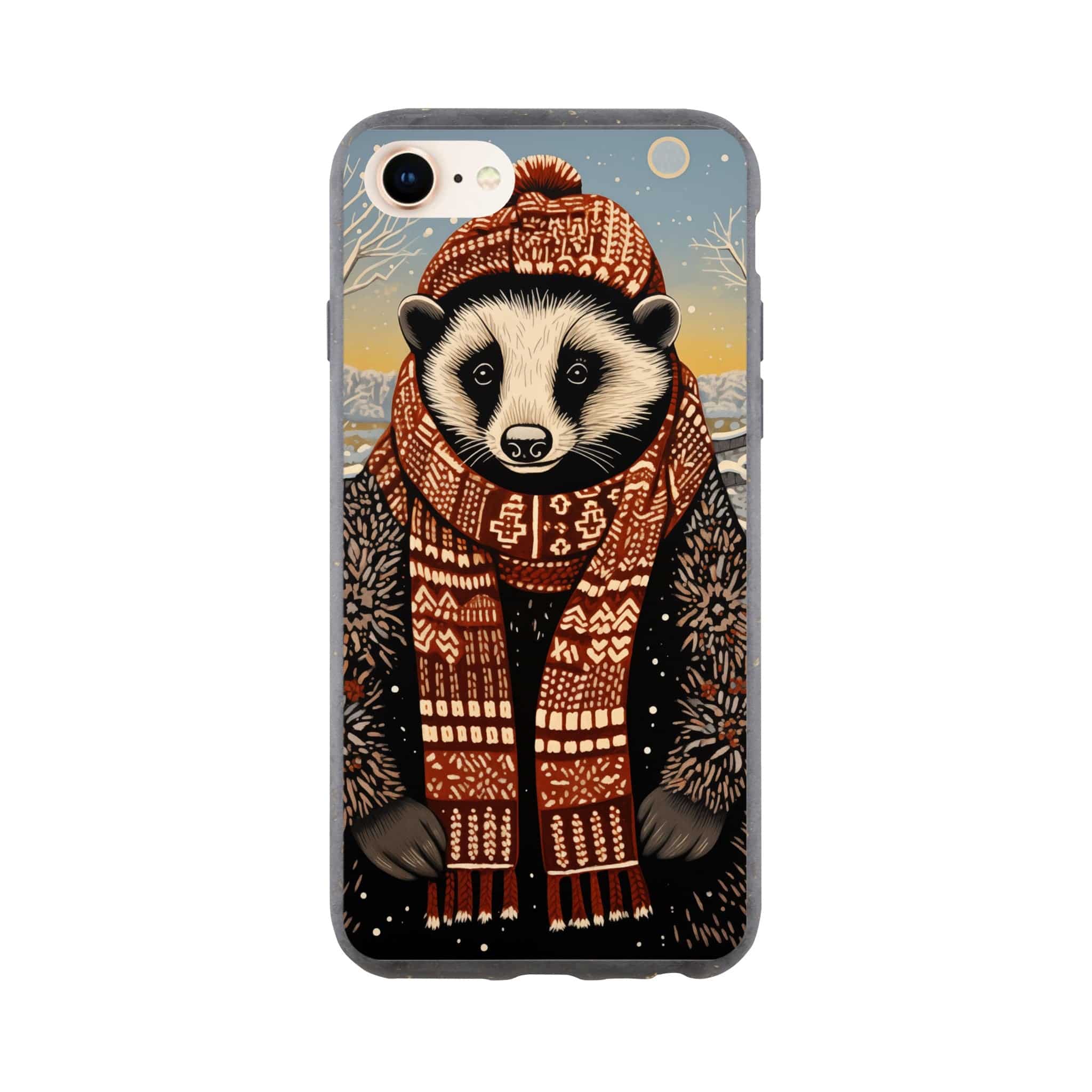 I-Phone Bio case/Racoon-Winter