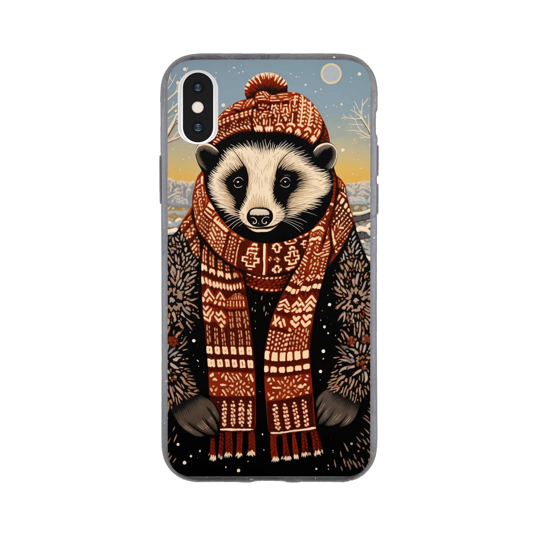 I-Phone Bio case/Racoon-Winter