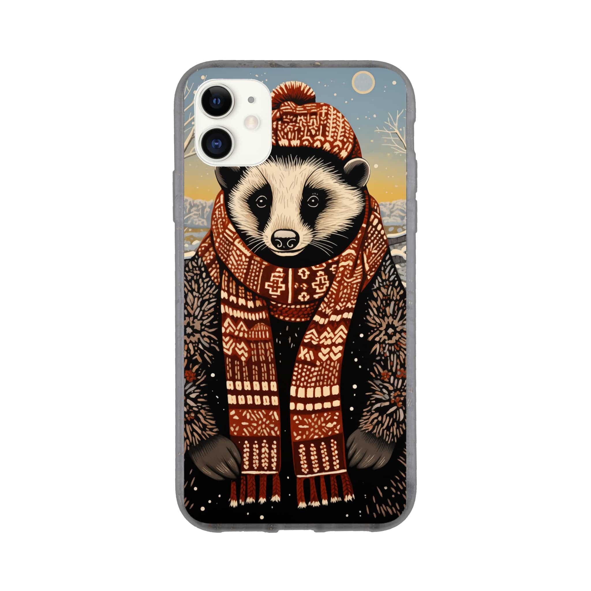 I-Phone Bio case/Racoon-Winter
