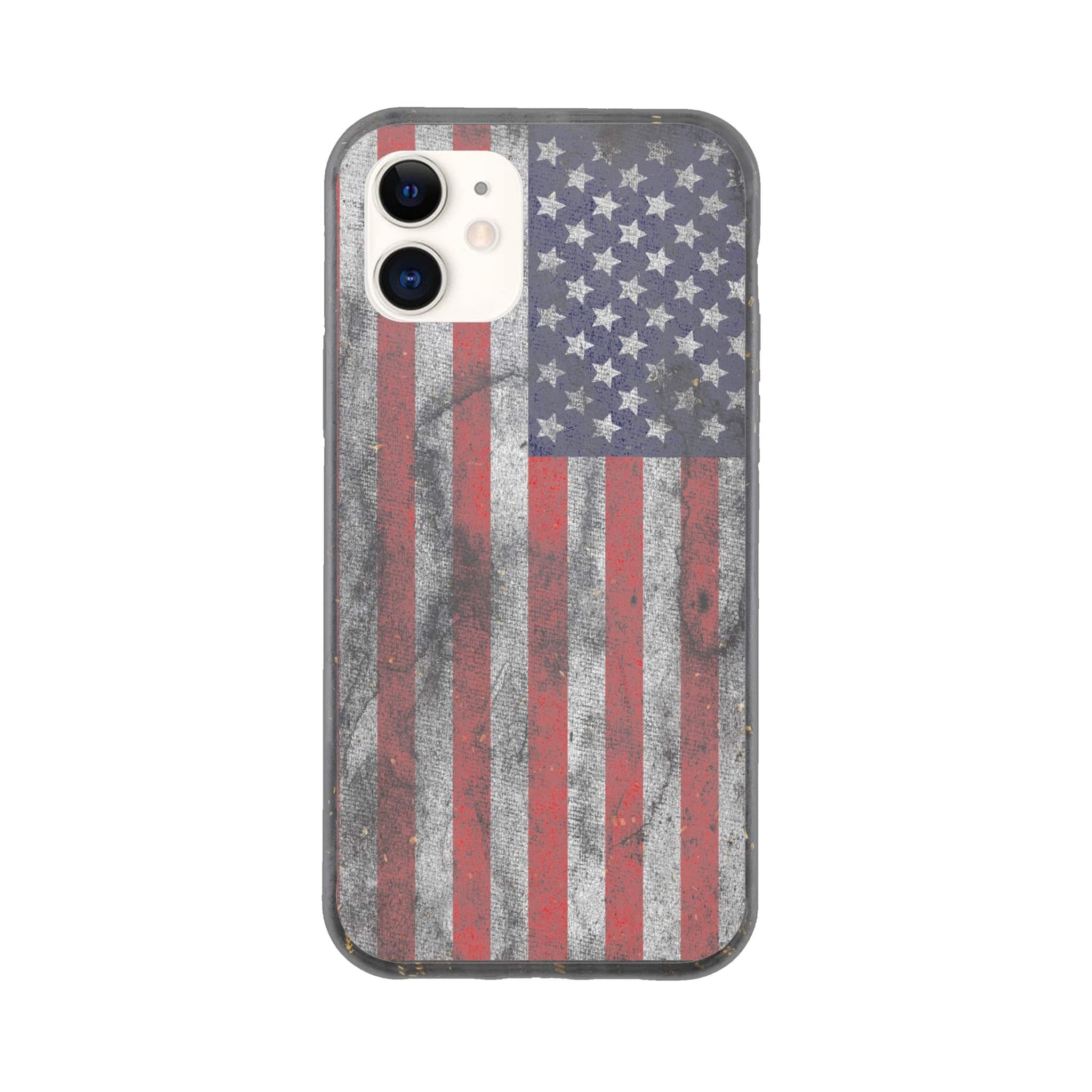 I-Phone Bio case/US-Vintage-Flag