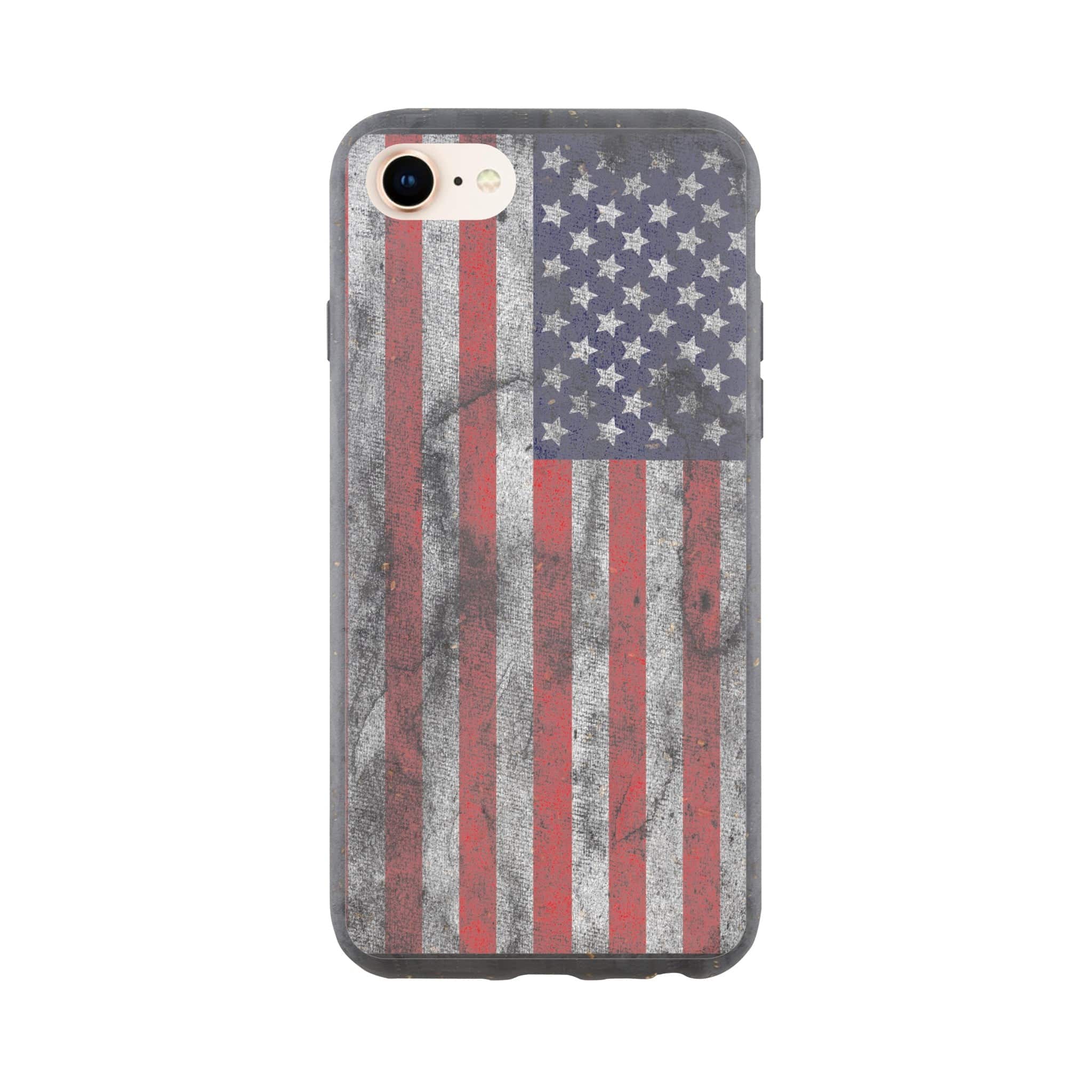 I-Phone Bio case/US-Vintage-Flag