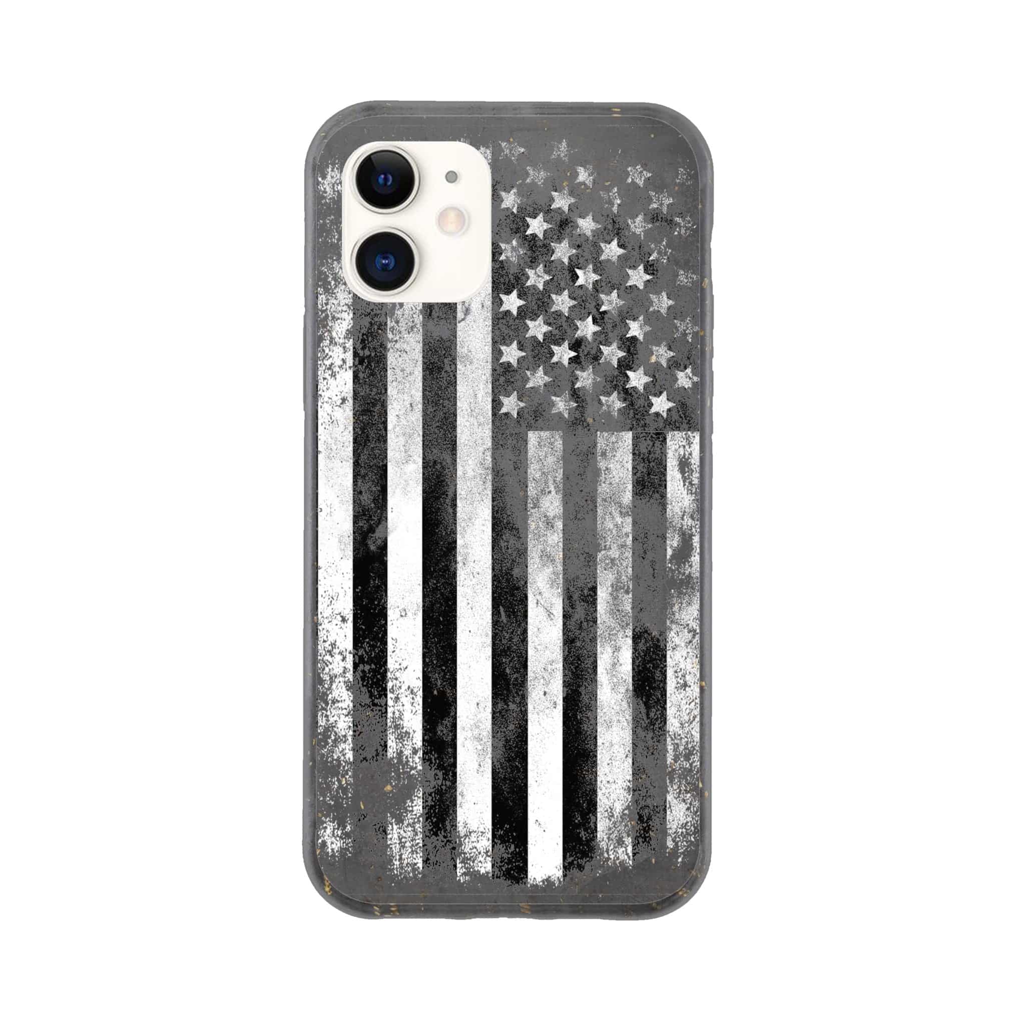 I-Phone Bio case/US-Vintage-Flag-BW