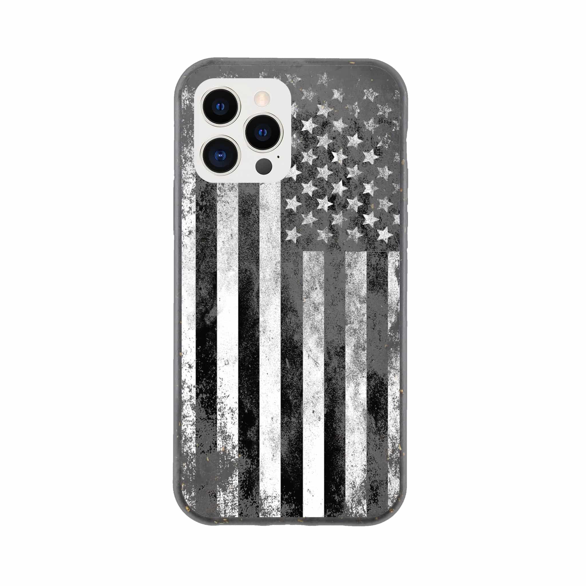 I-Phone Bio case/US-Vintage-Flag-BW