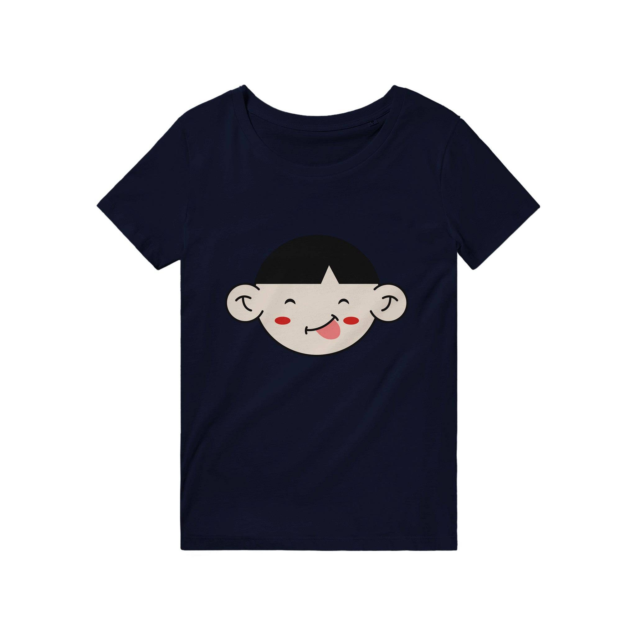 100% Organic Unisex T-shirt/Funny-Face-And-Red-Chicks