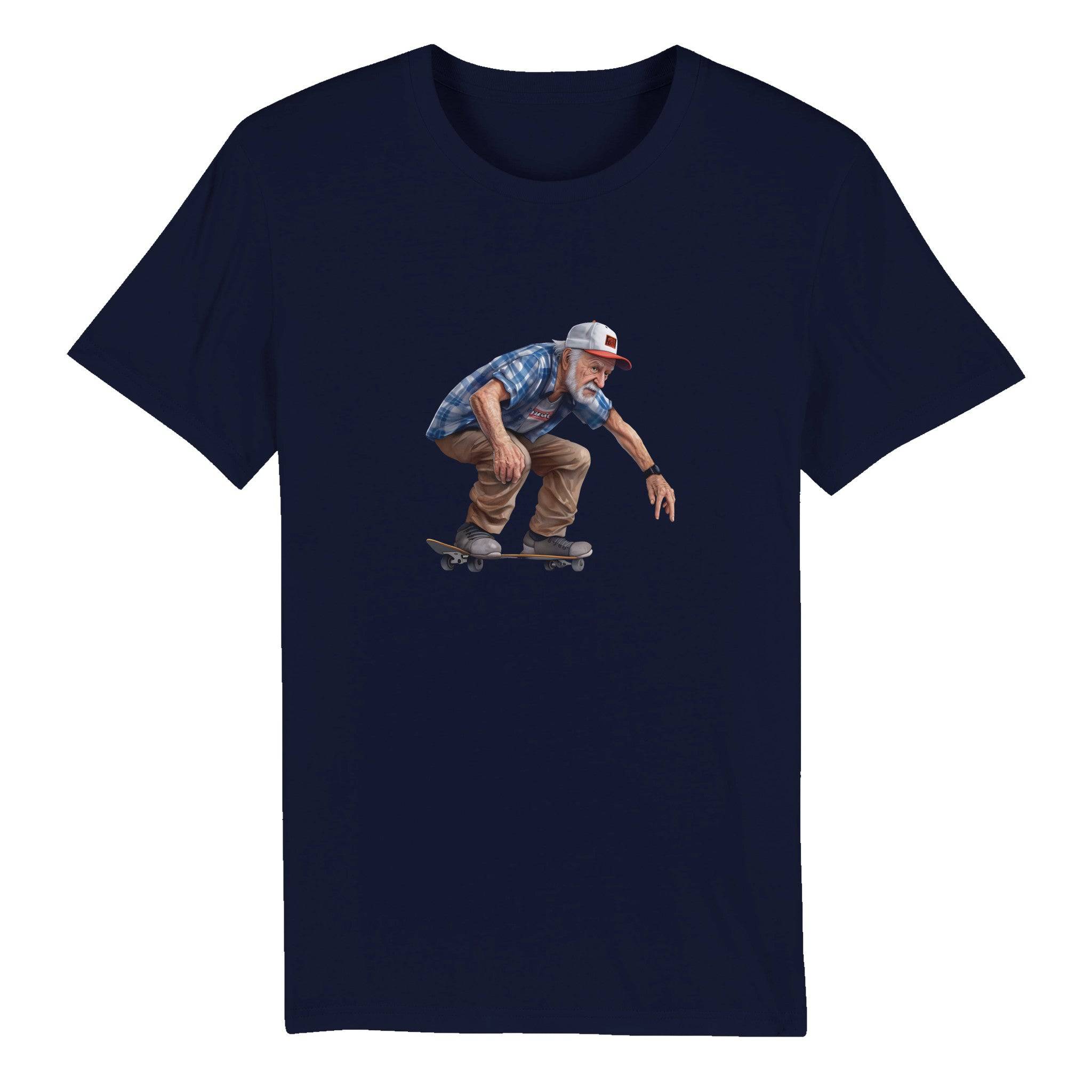 100% Organic Unisex T-shirt/Grandpa-Skate