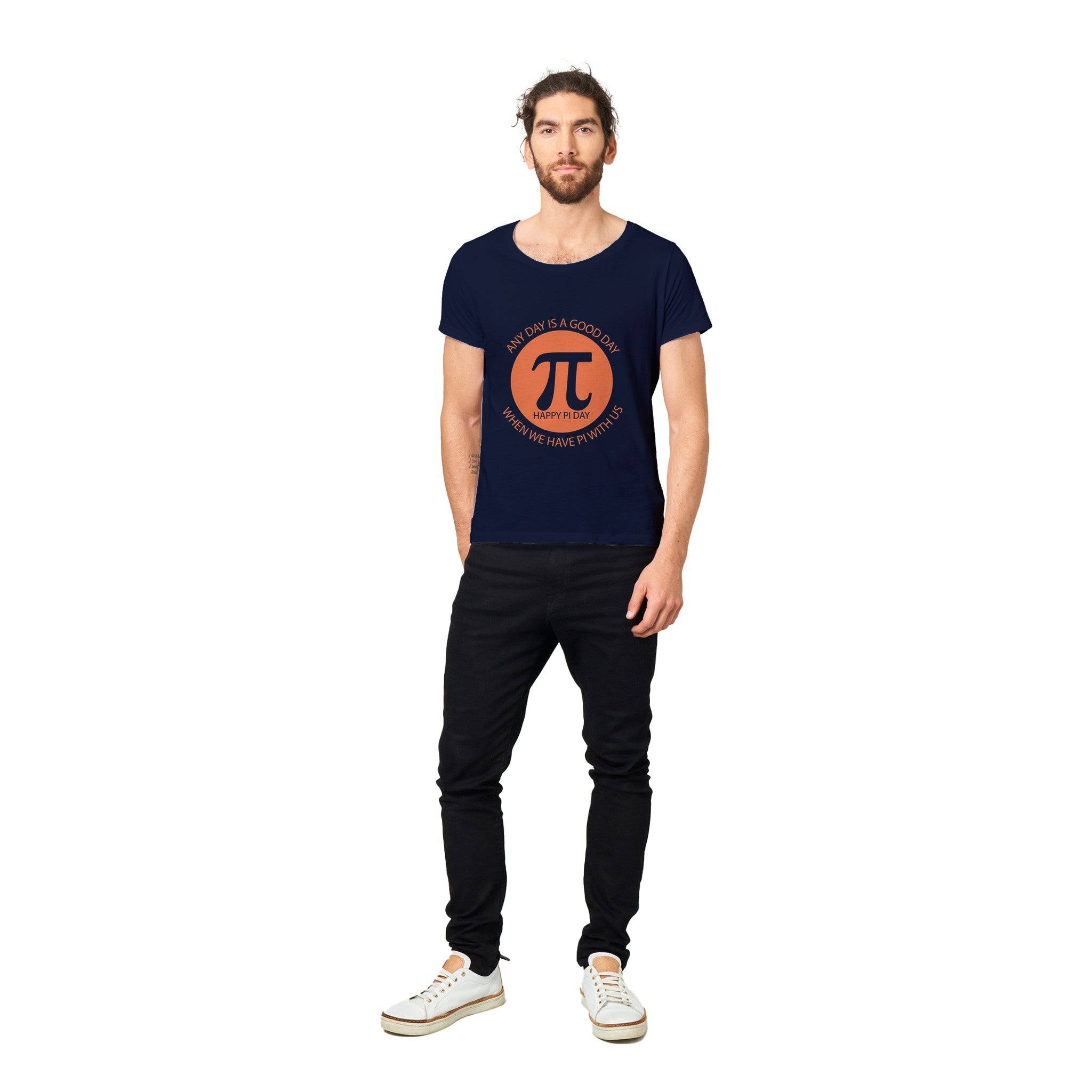 100% Organic Unisex T-shirt/π-Happy-Day