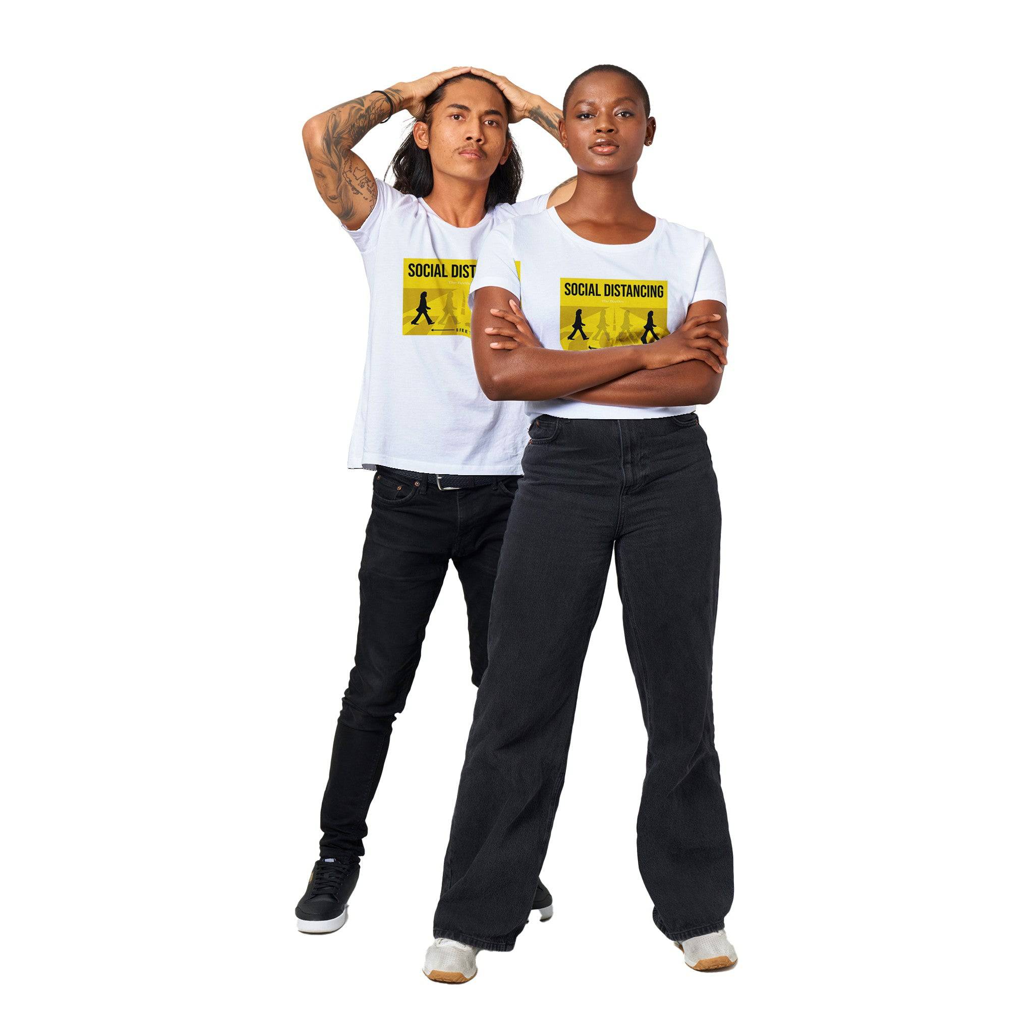 100% Organic Unisex T-shirt/Social-Distancing