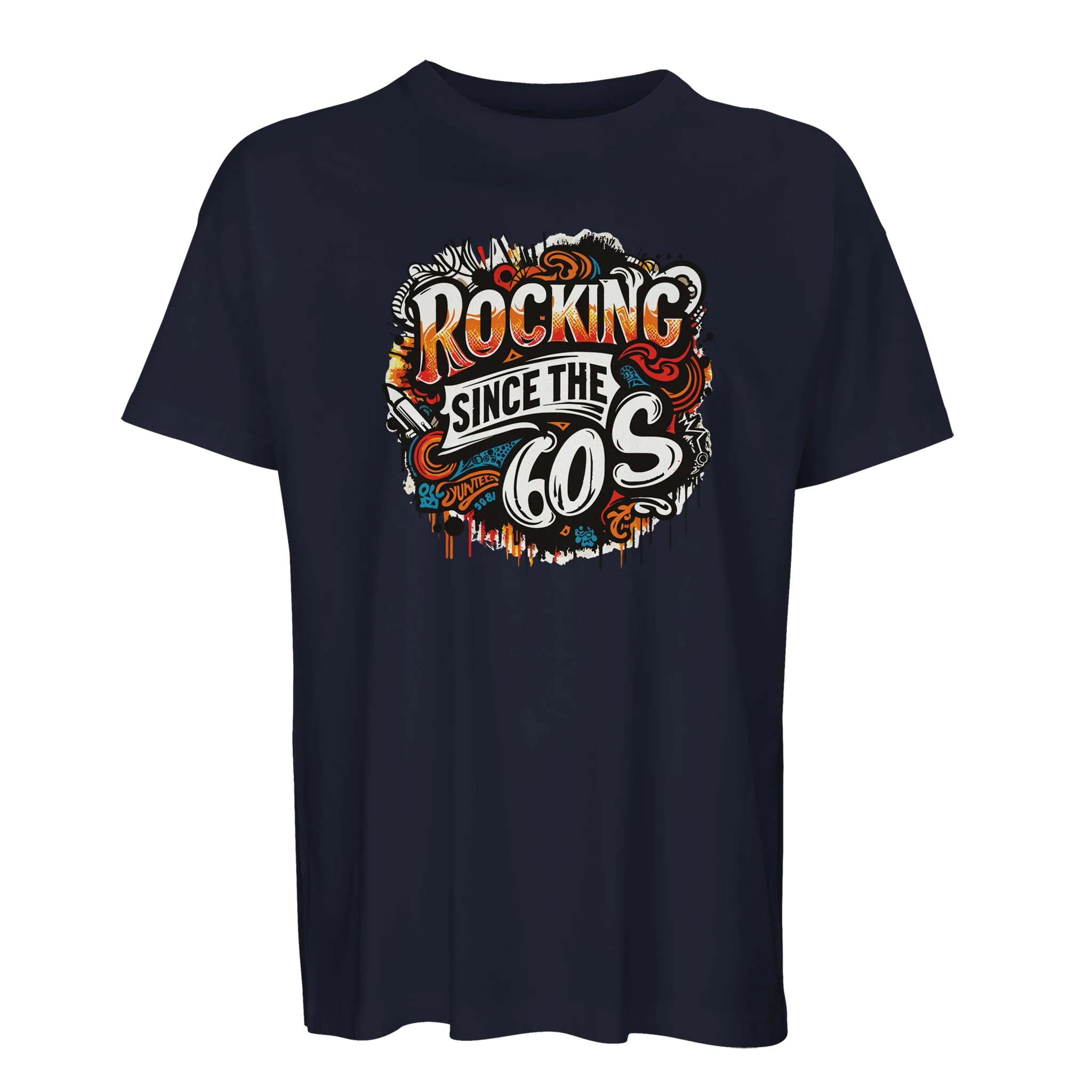 Organic Oversized T-shirt/Rocking-60's